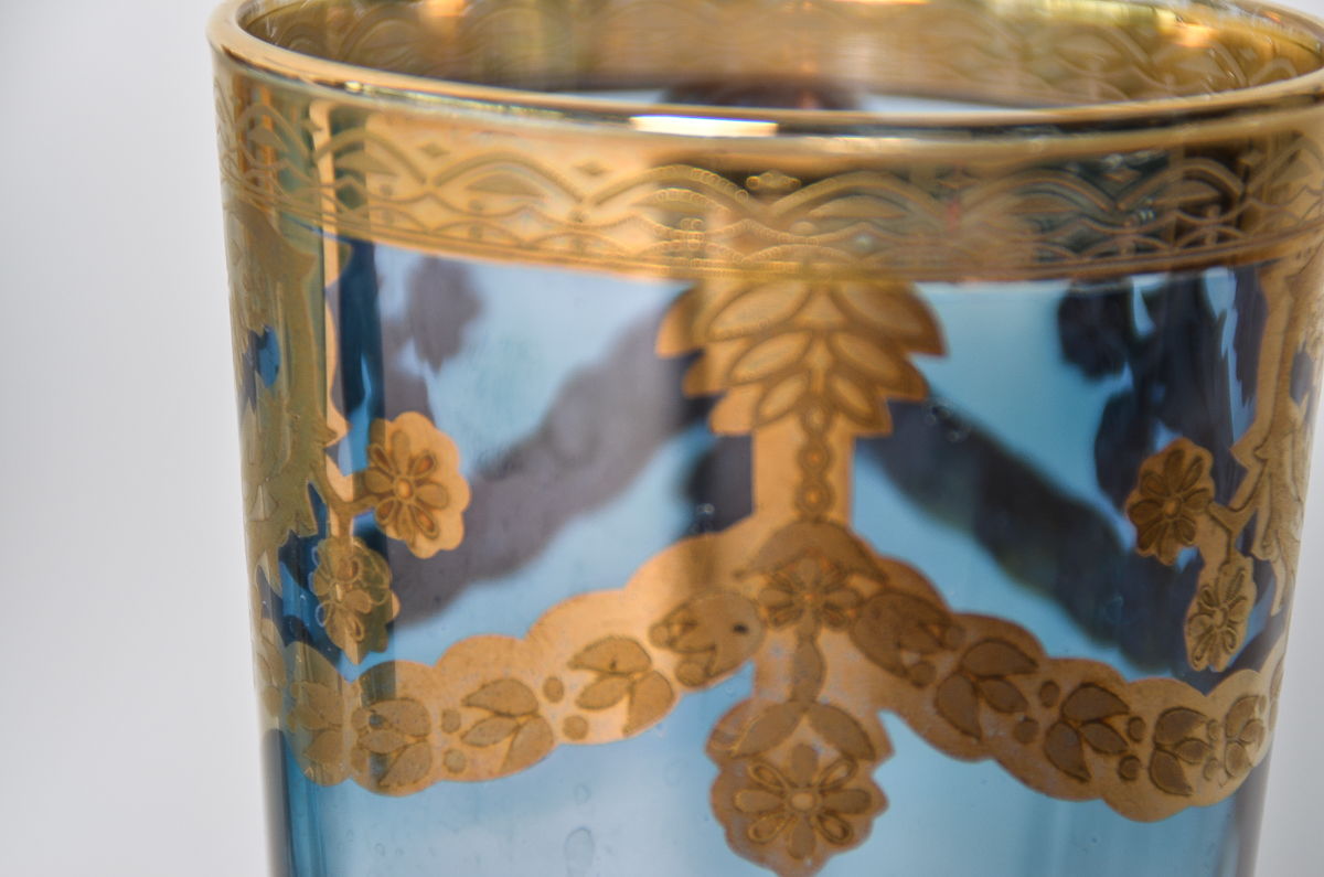 Set of Vintage J. Preziosi Lavorato A Mano Italian Glasses