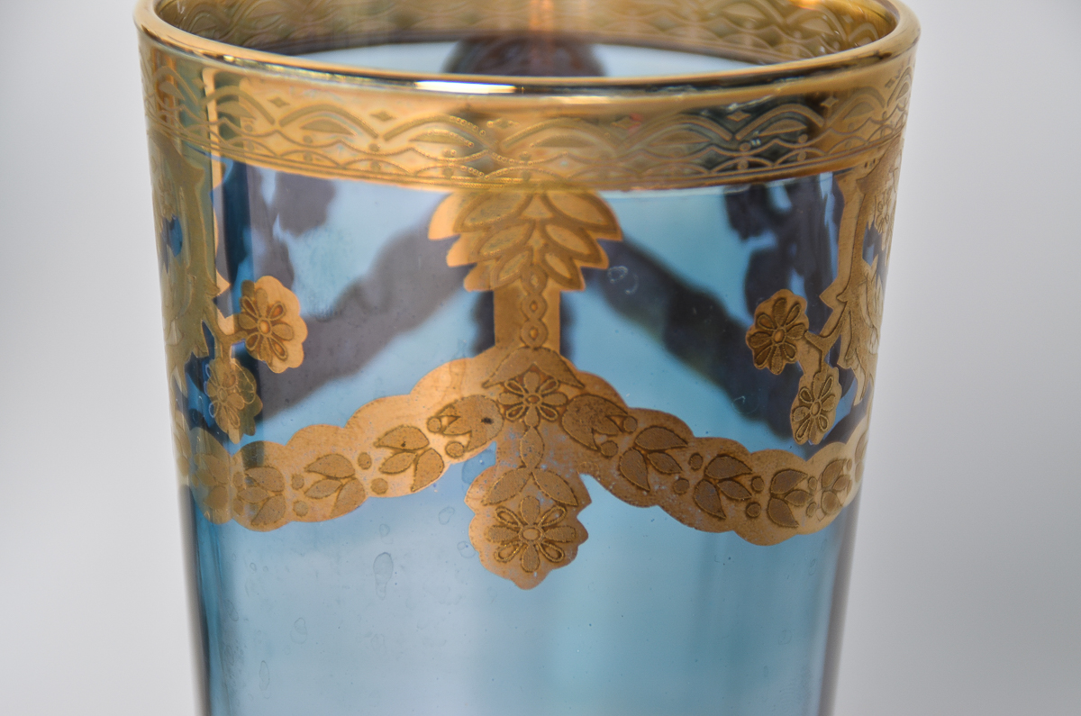 Set of Vintage J. Preziosi Lavorato A Mano Italian Glasses