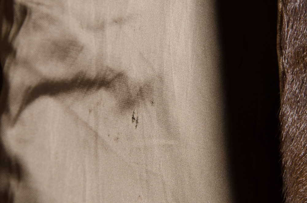 Vintage 1970s Women's German Fox Fur Collared Coat