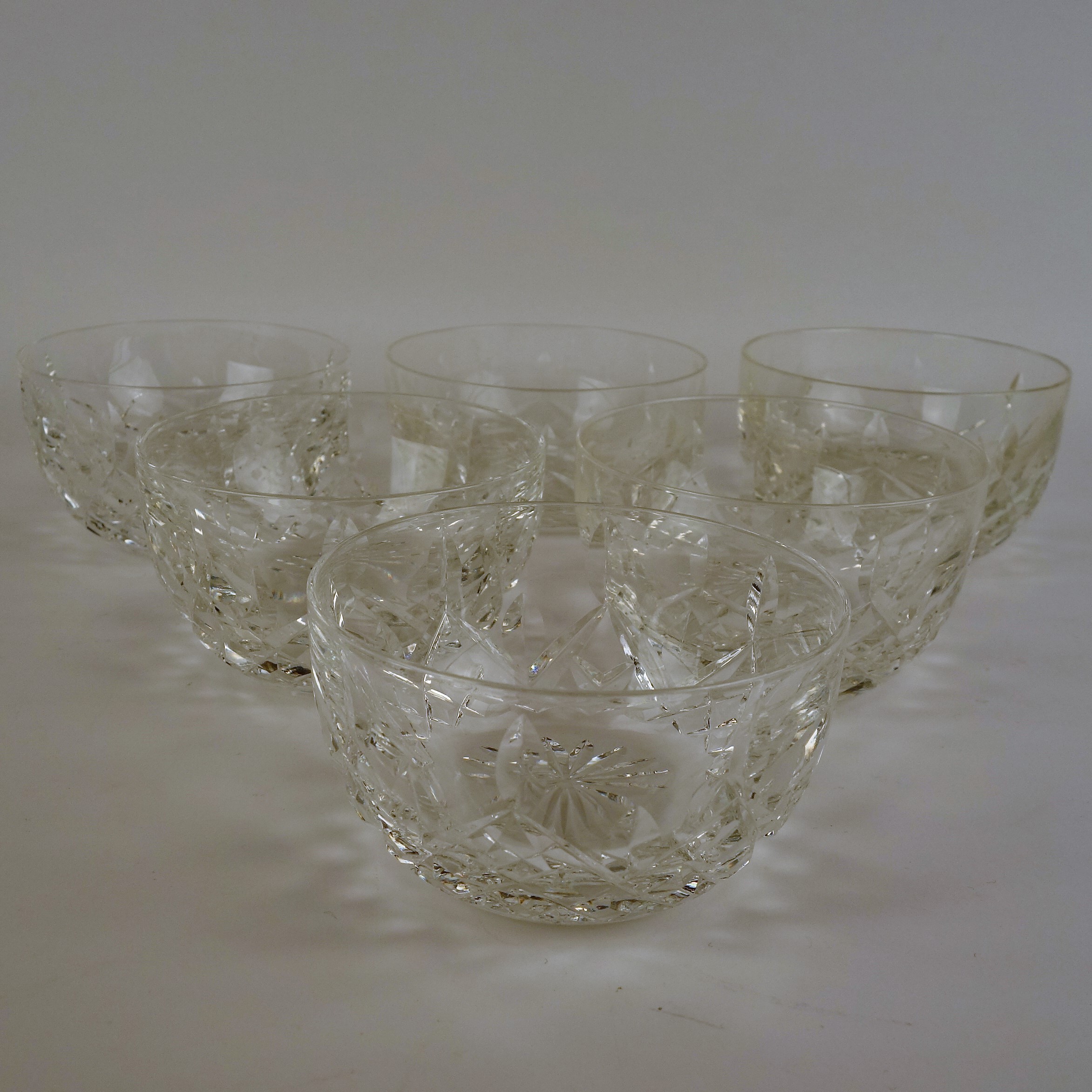 Six Waterford "Lismore" Finger Bowls
