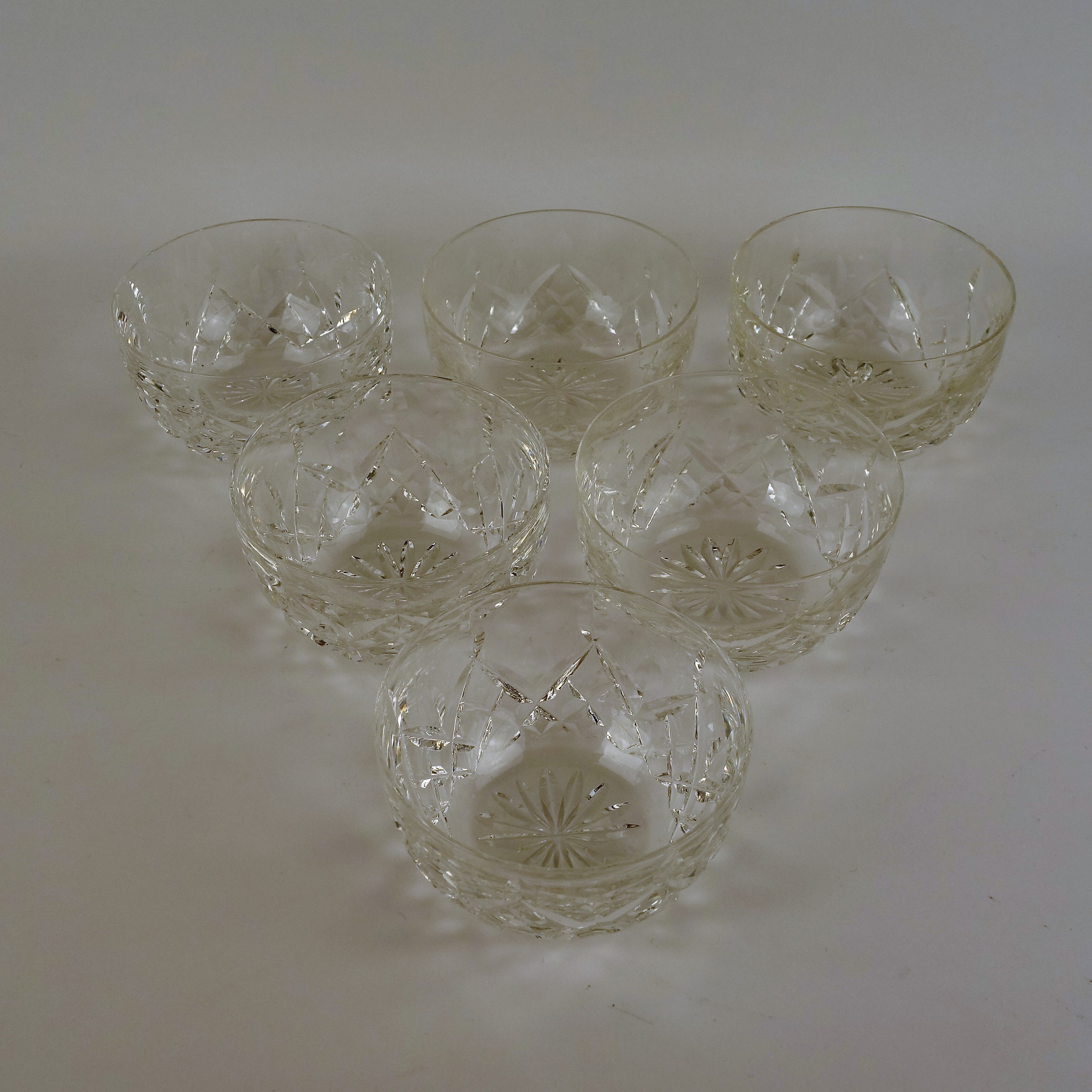 Six Waterford "Lismore" Finger Bowls