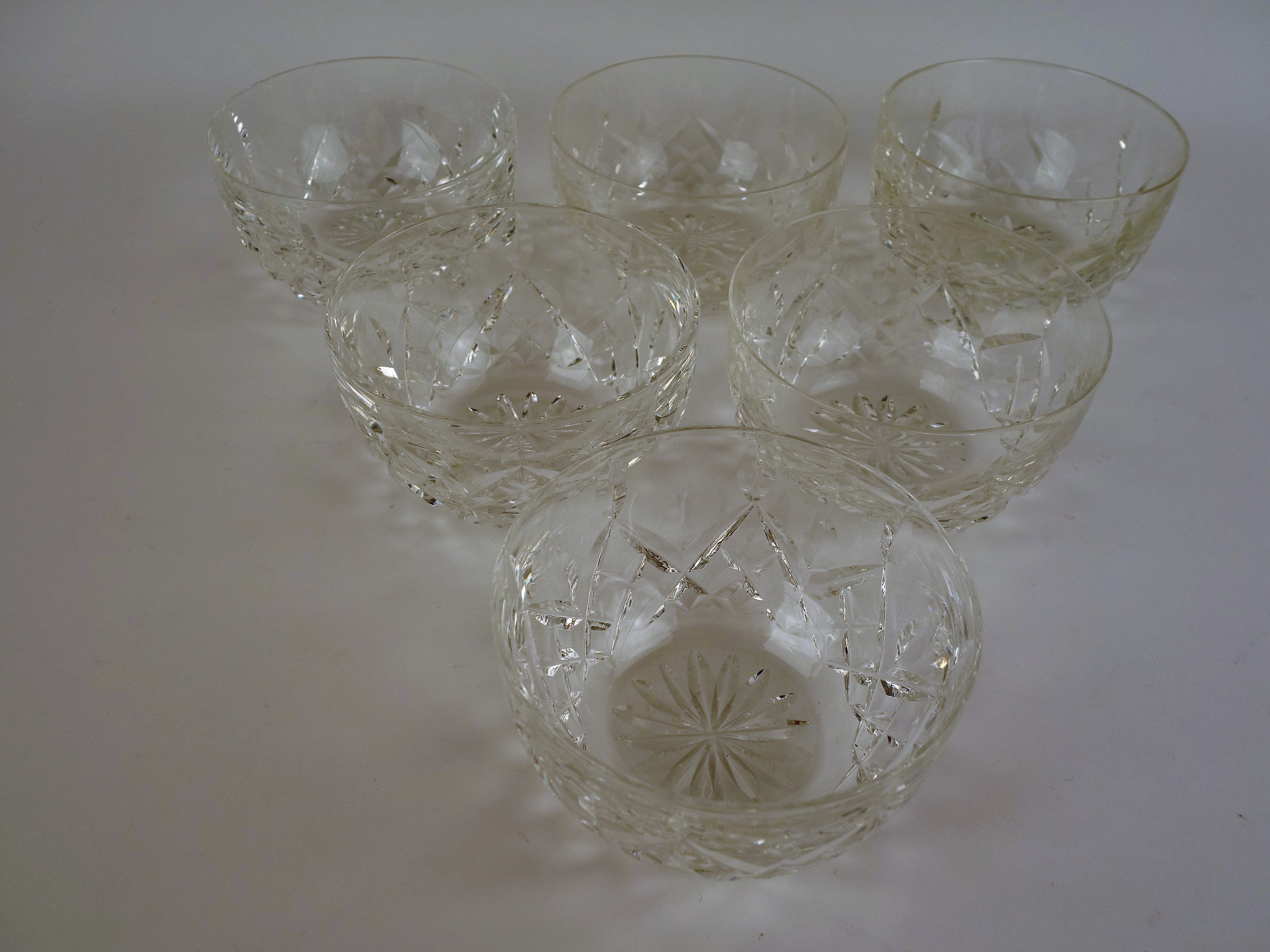 Six Waterford "Lismore" Finger Bowls