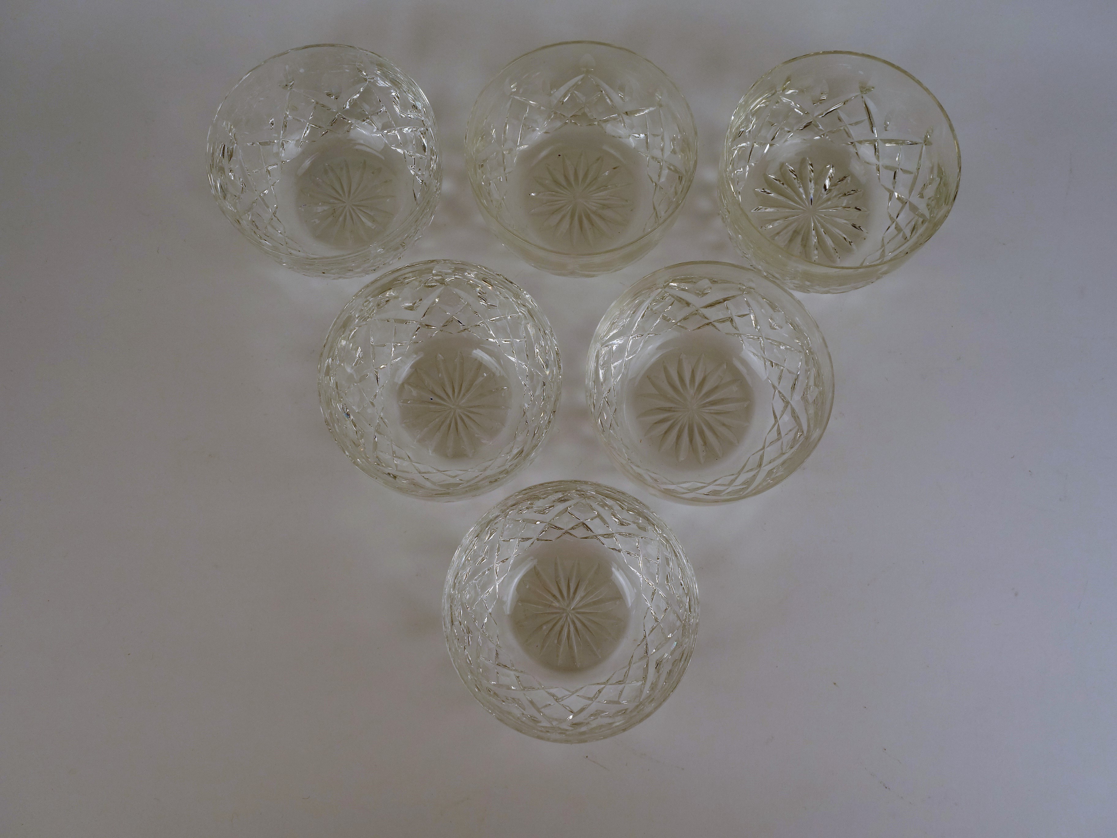 Six Waterford "Lismore" Finger Bowls