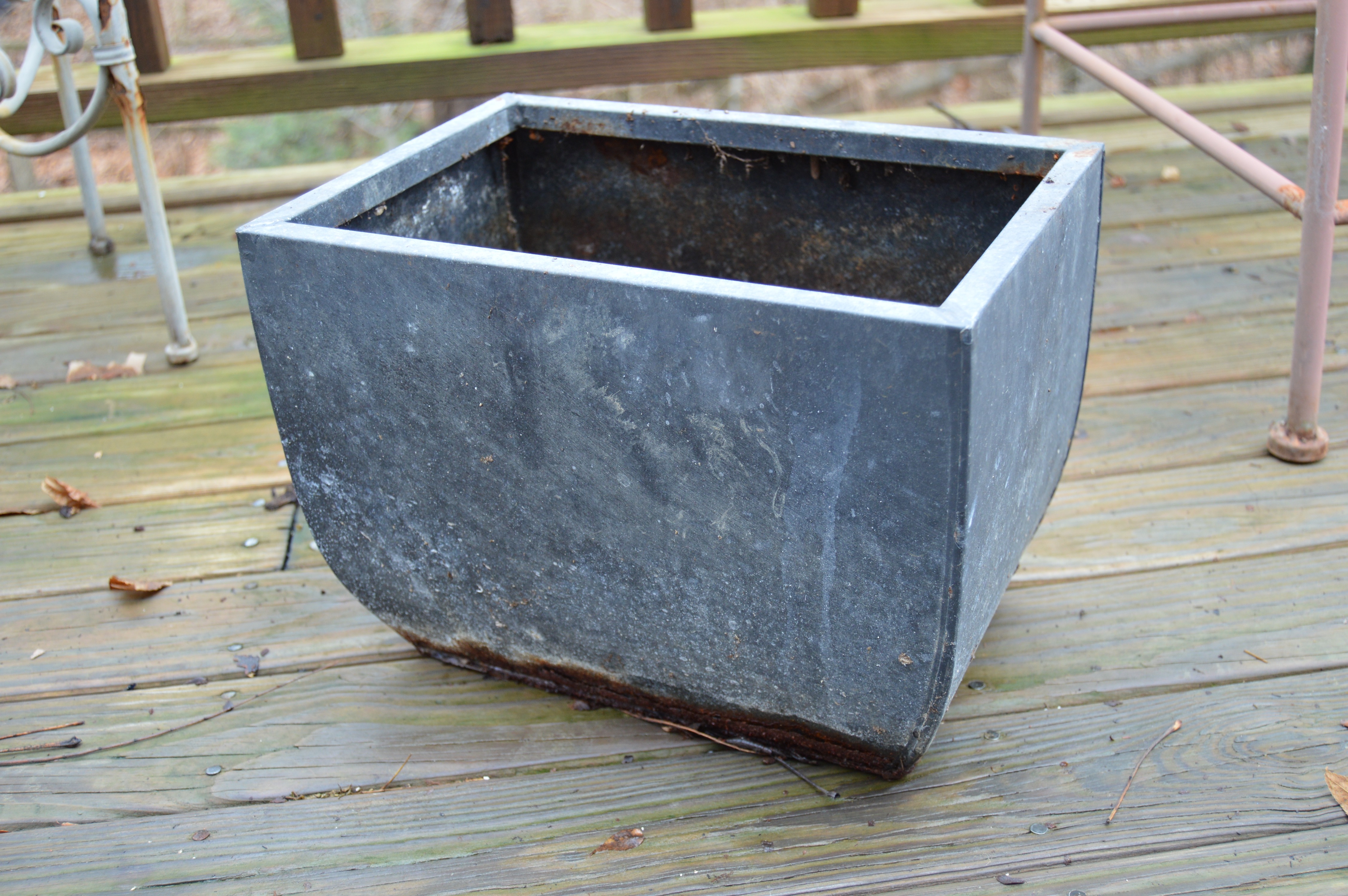 Wrought Iron Outdoor Decor Assortment and Chair