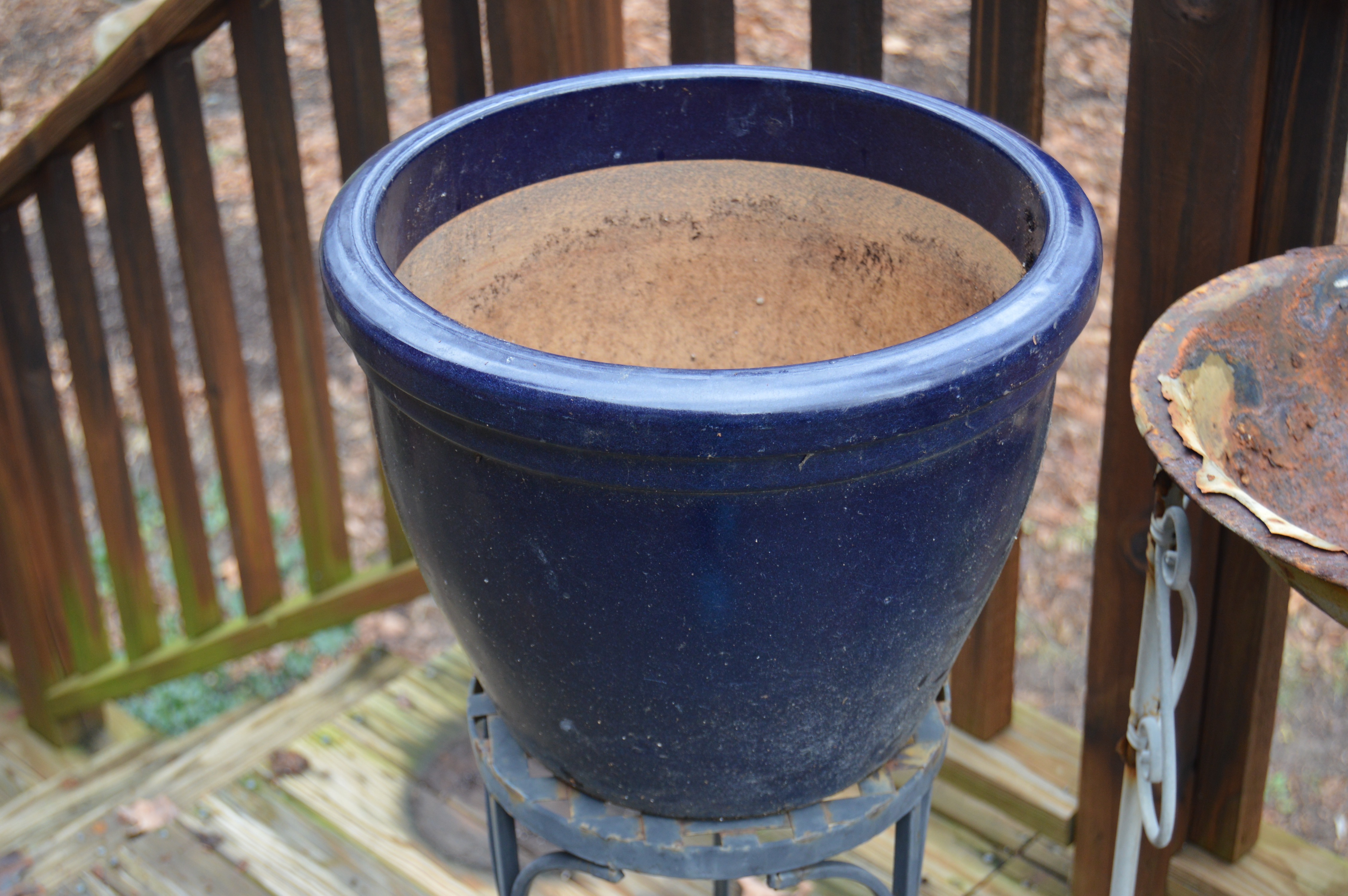 Wrought Iron Outdoor Decor Assortment and Chair