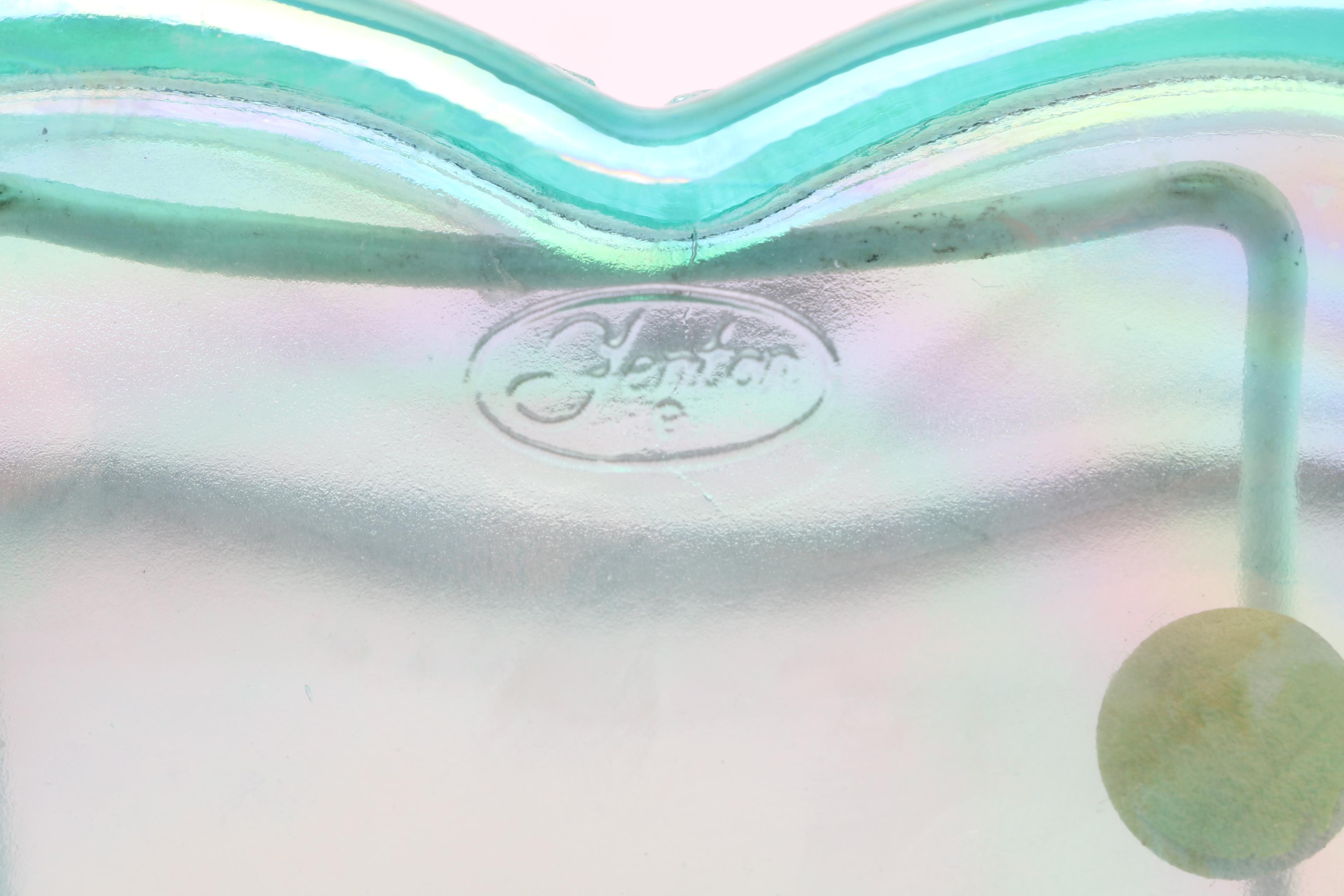 Fenton Glass Heart Trinket Box