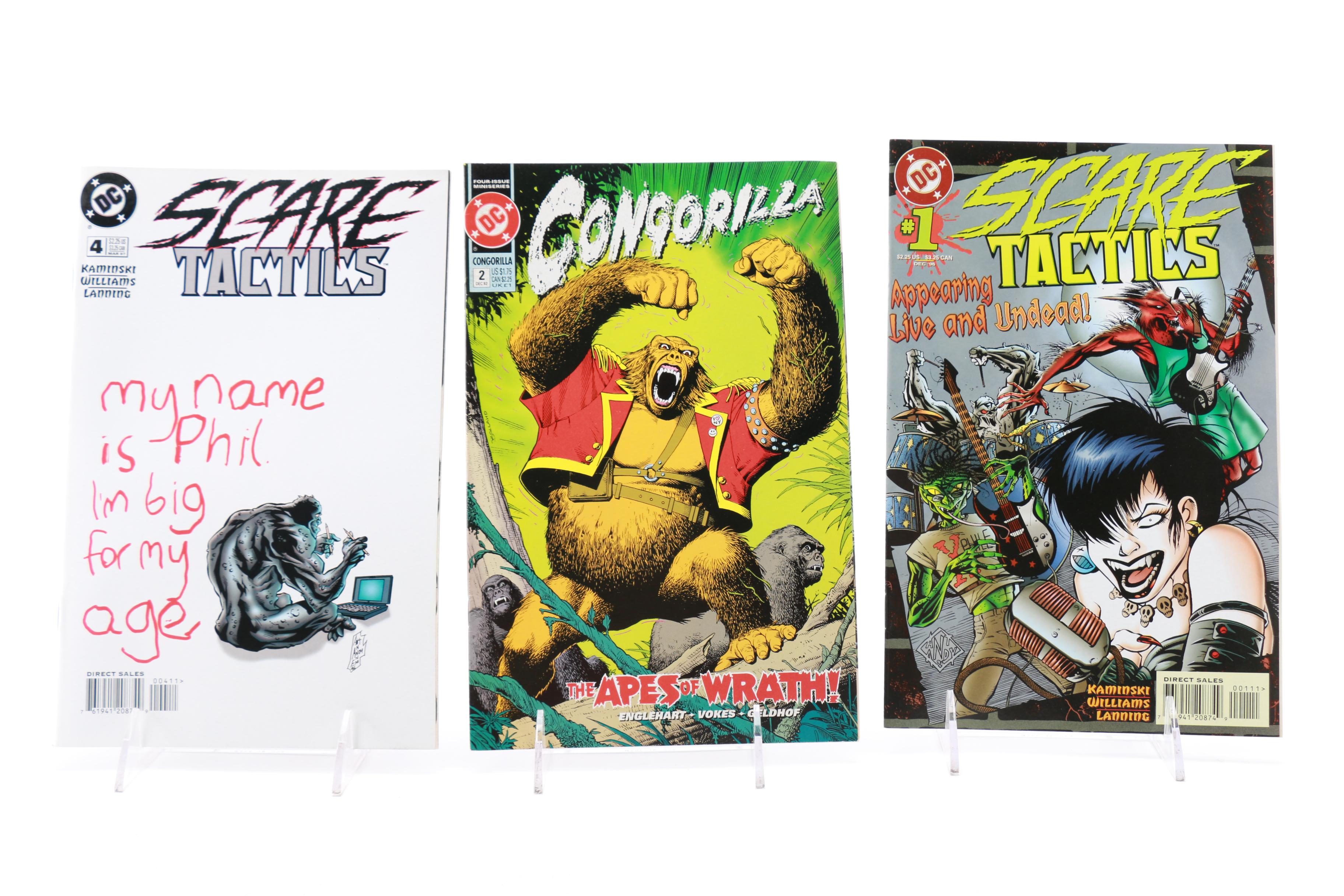 1990s DC Comics Featuring "Congorilla" and "Scare Tactics"