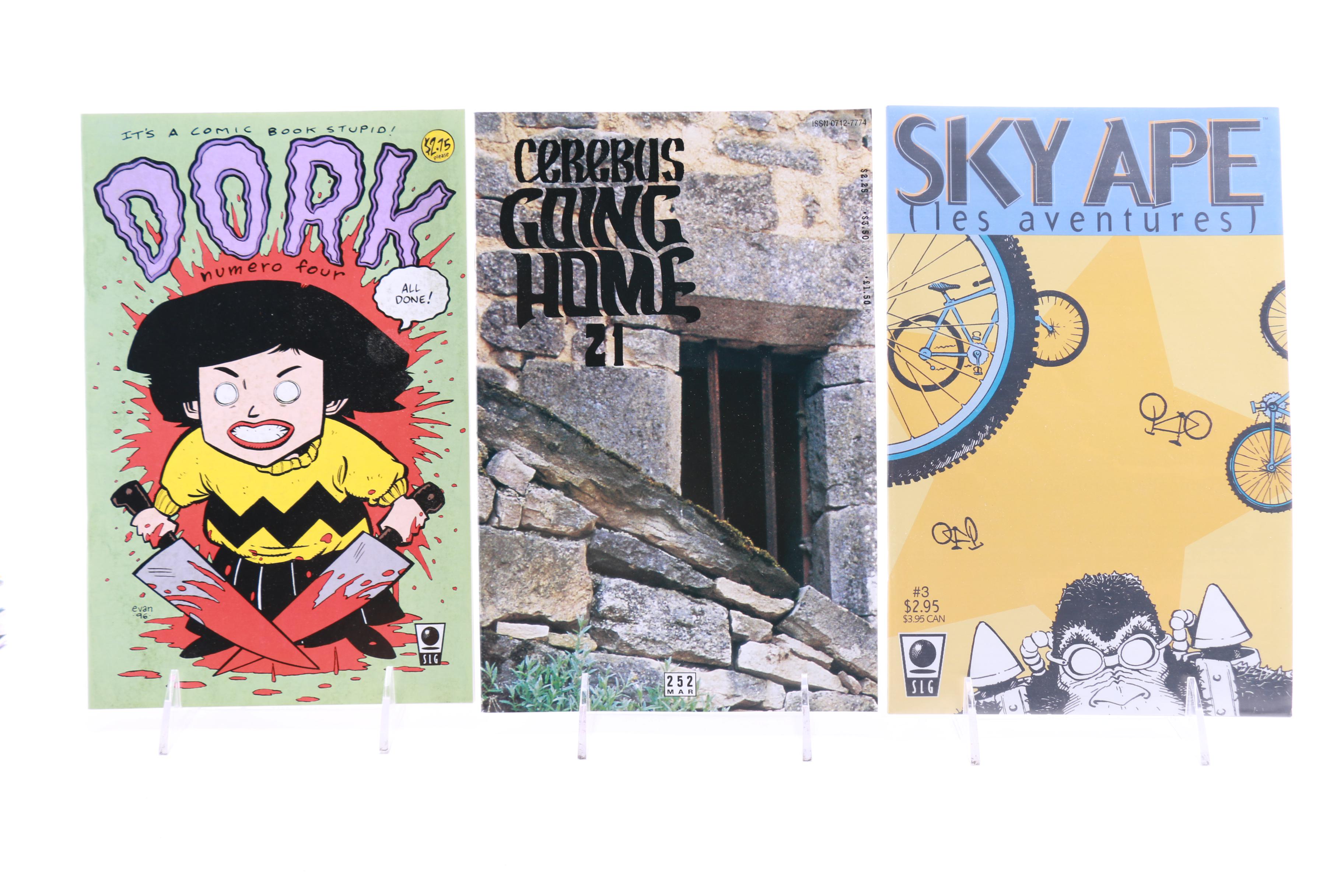 Modern Age Indie Comic Books Including "Cerebus" and "Uncle Slam & Fire Dog"