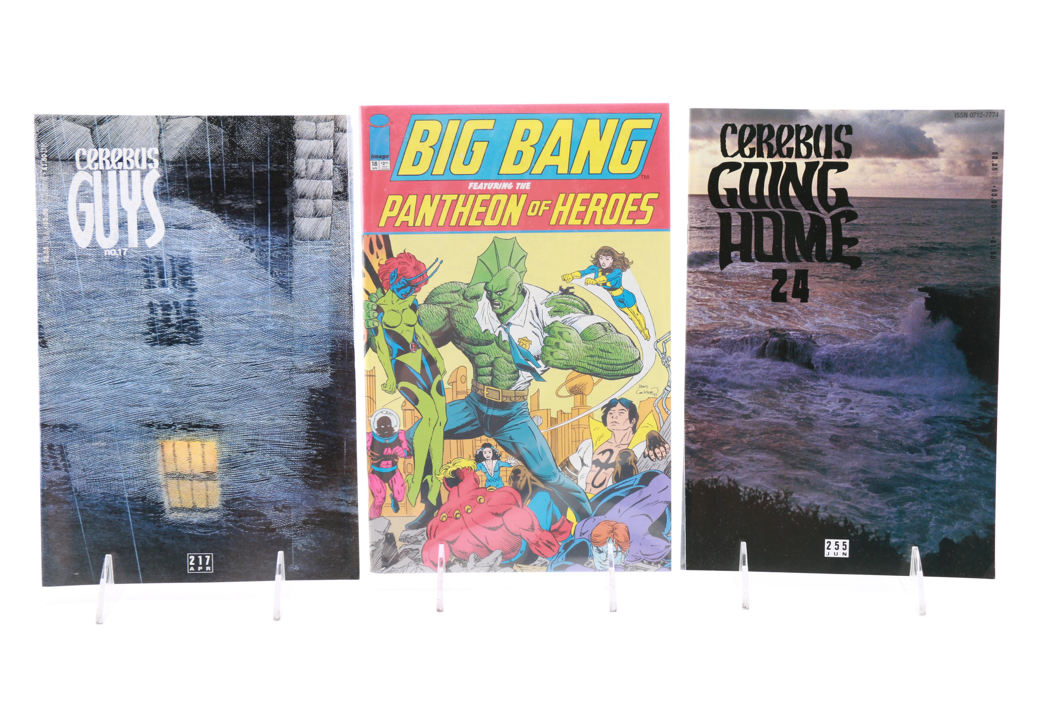 Modern Age Indie Comic Books Including "Cerebus" and "Uncle Slam & Fire Dog"