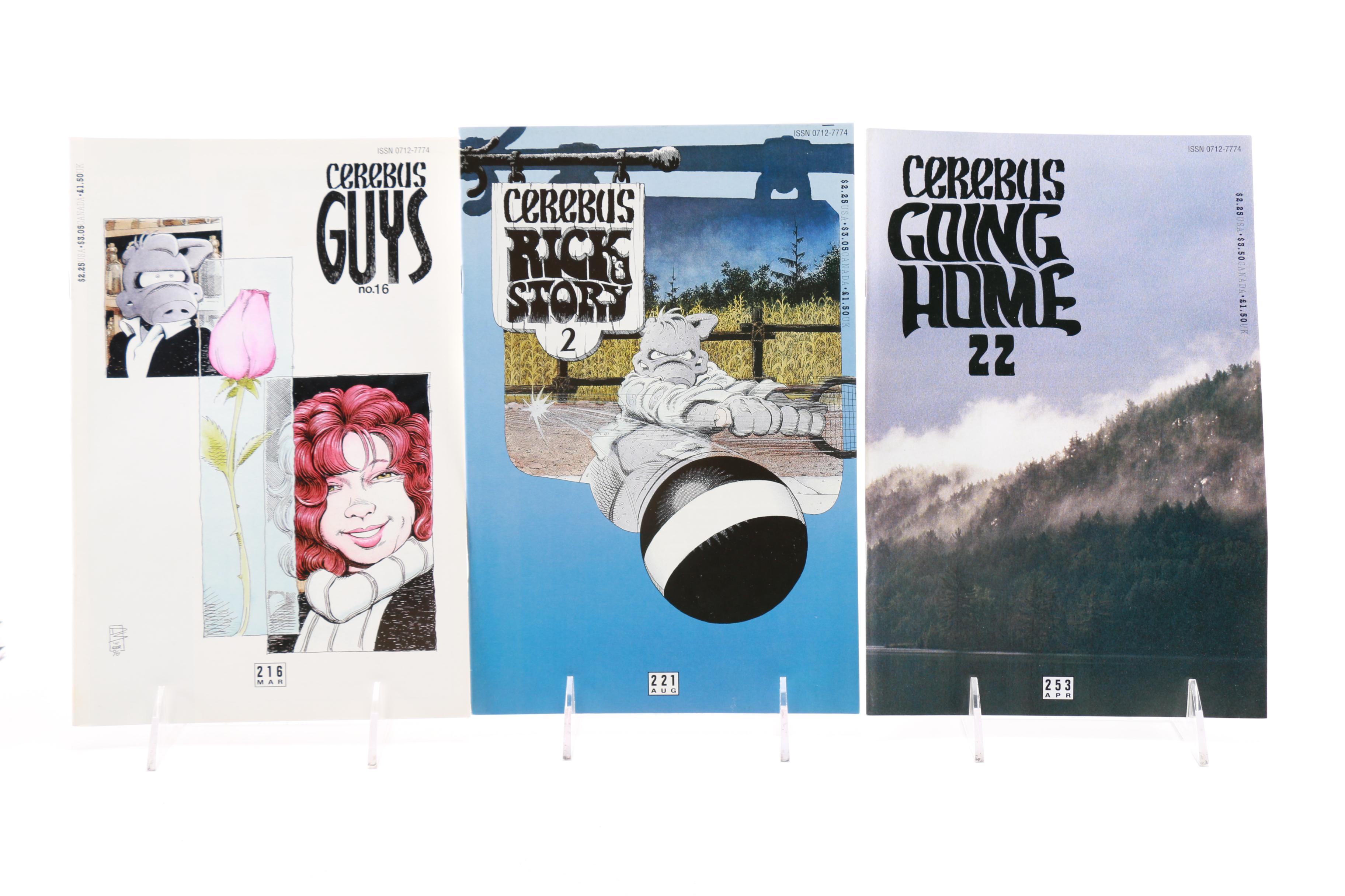 Modern Age Indie Comic Books Including "Cerebus" and "Uncle Slam & Fire Dog"