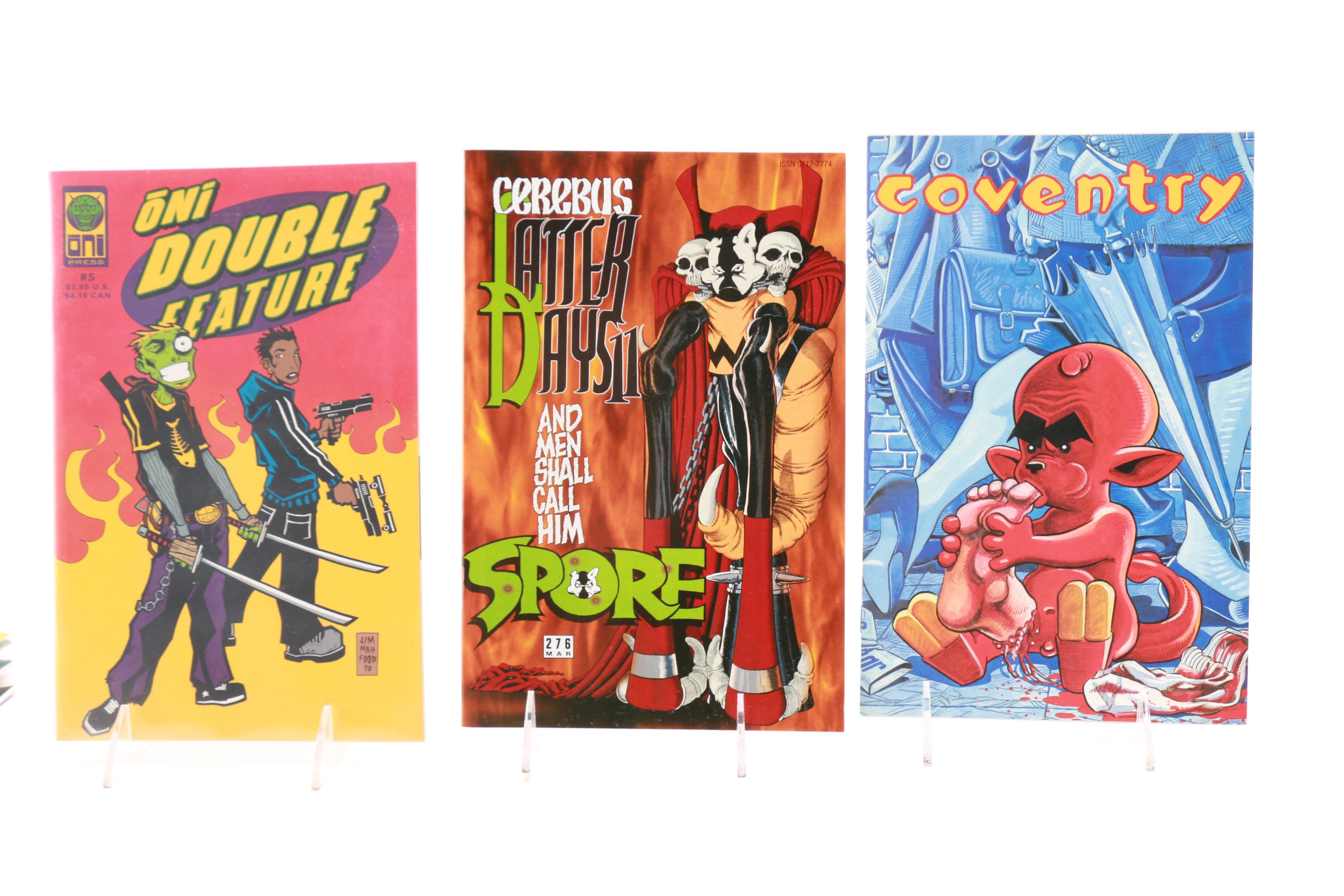 Modern Age Indie Comic Books Including "Cerebus" and "Uncle Slam & Fire Dog"