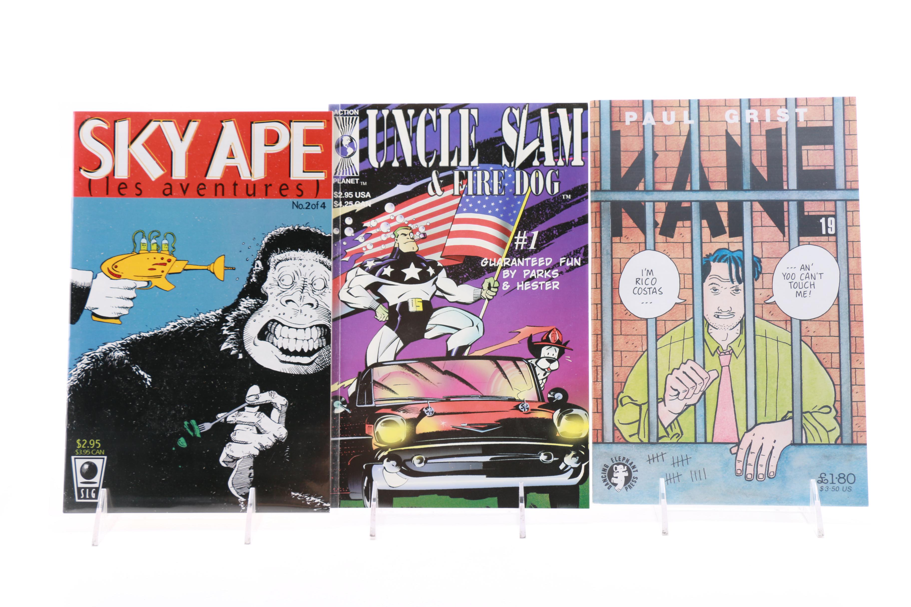 Modern Age Indie Comic Books Including "Cerebus" and "Uncle Slam & Fire Dog"