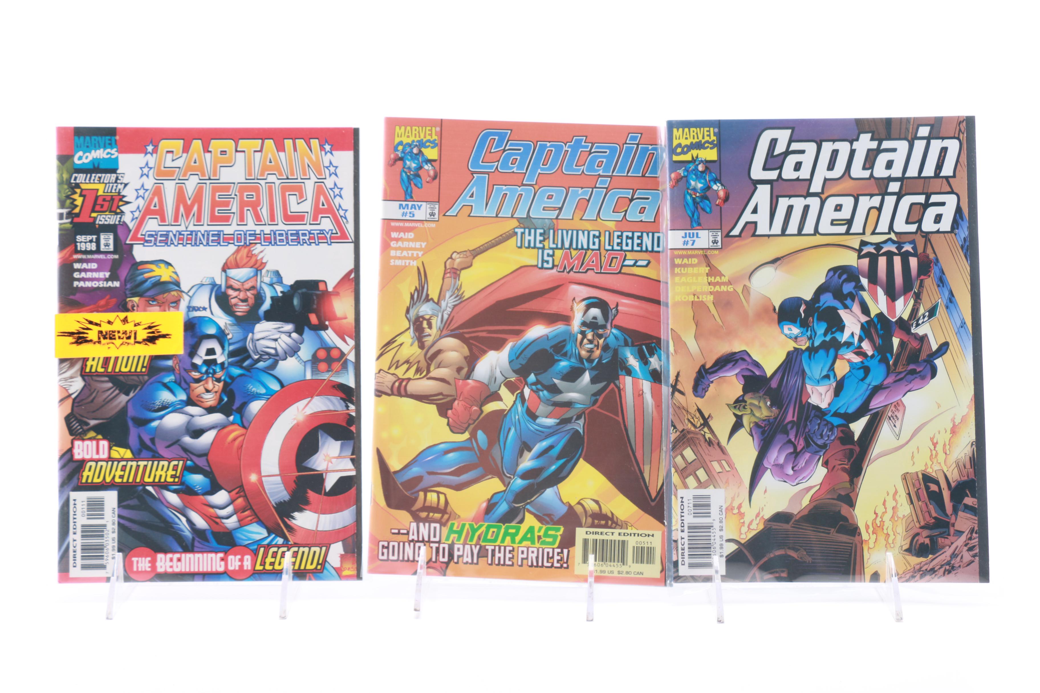 Modern Age Marvel "Thor," "Iron Man" and "Captain America" Comics