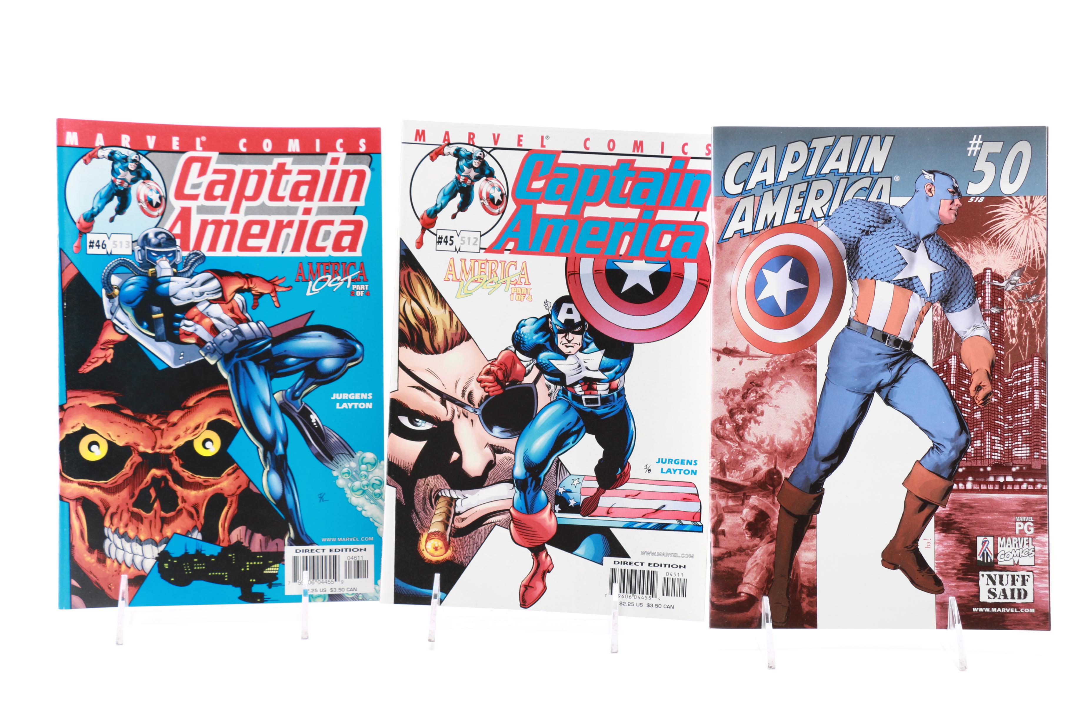 Modern Age Marvel "Thor," "Iron Man" and "Captain America" Comics