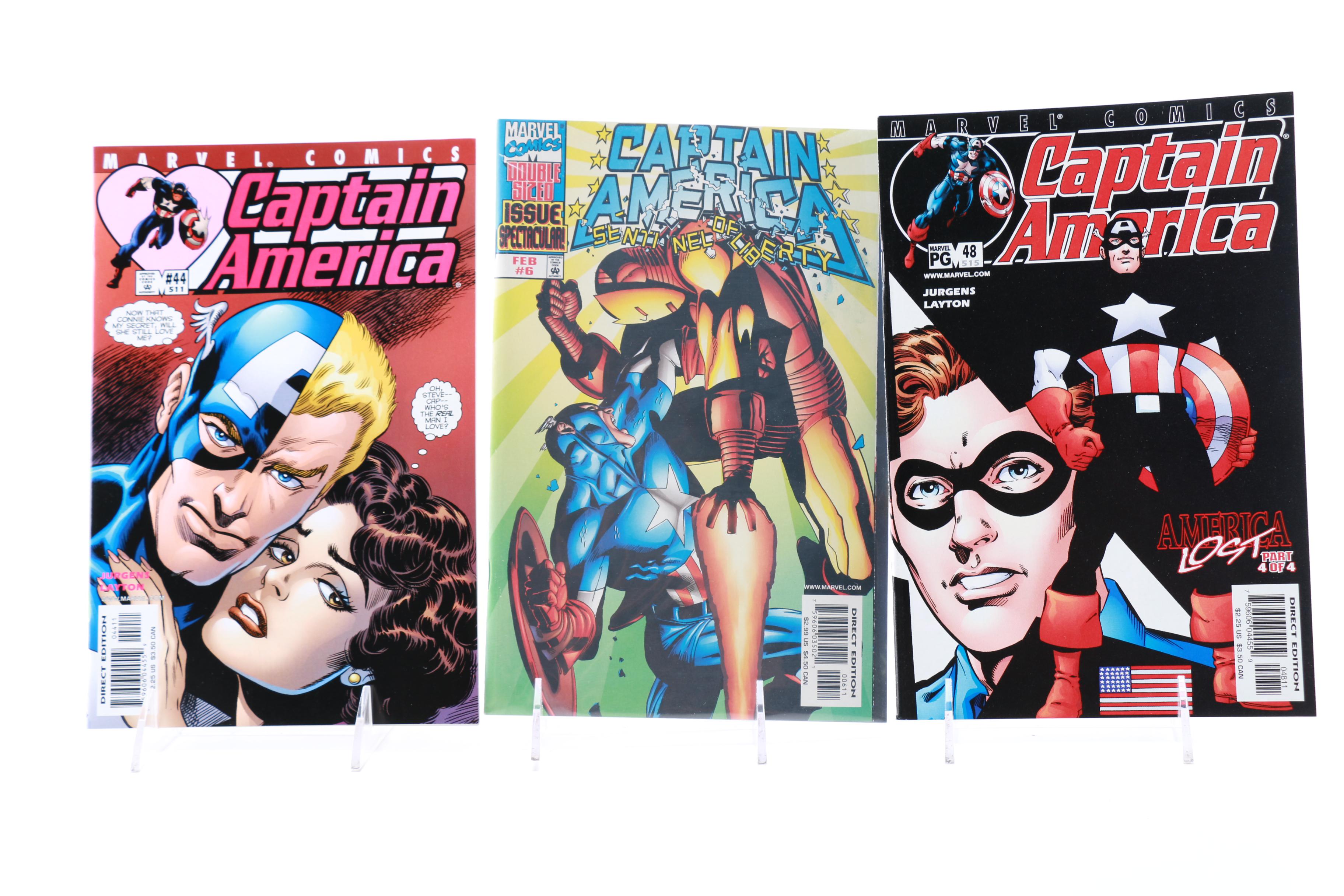 Modern Age Marvel "Thor," "Iron Man" and "Captain America" Comics