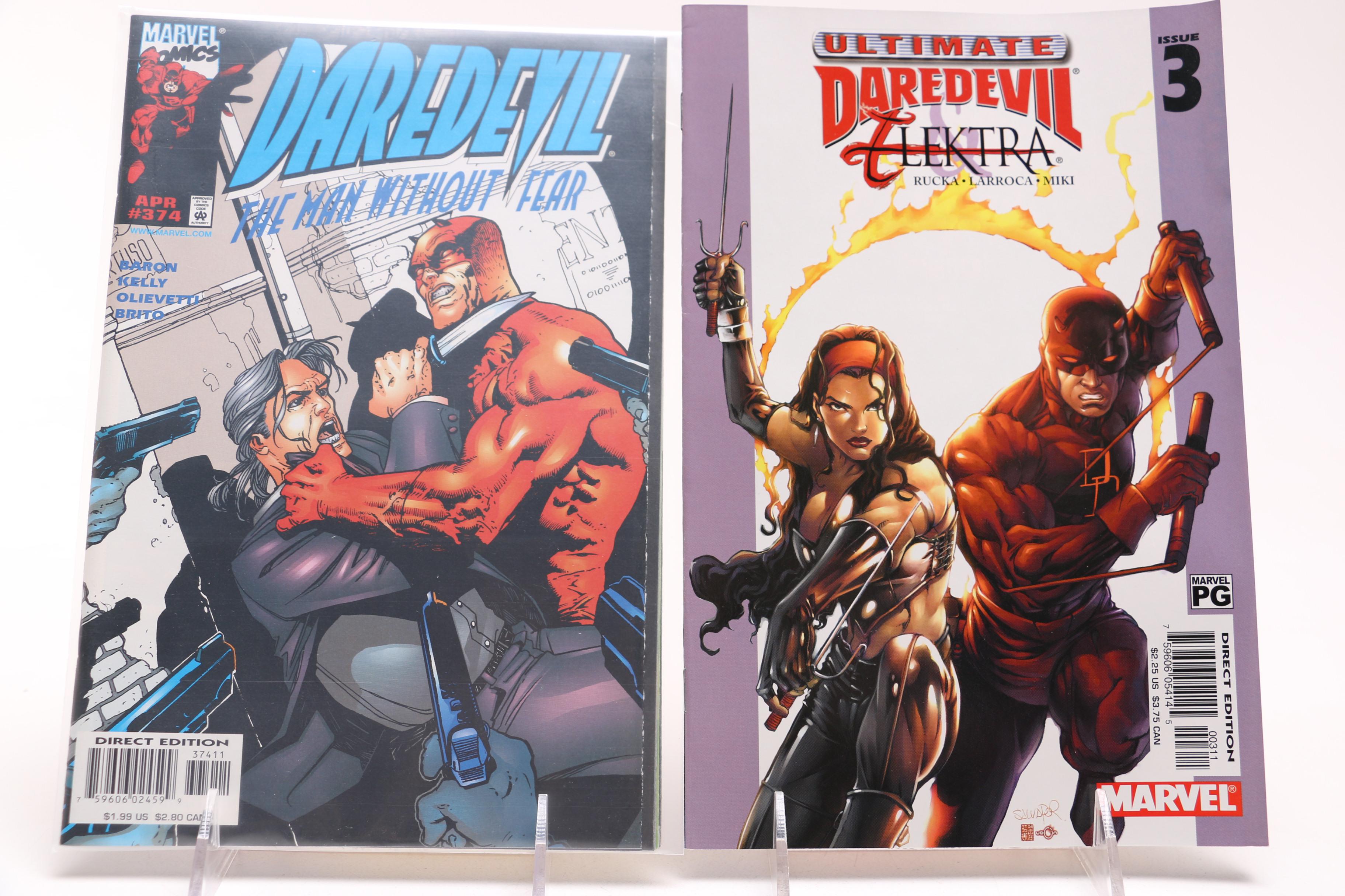 Modern Age Marvel Daredevil Comics Including "Ultimate Daredevil and Elektra"