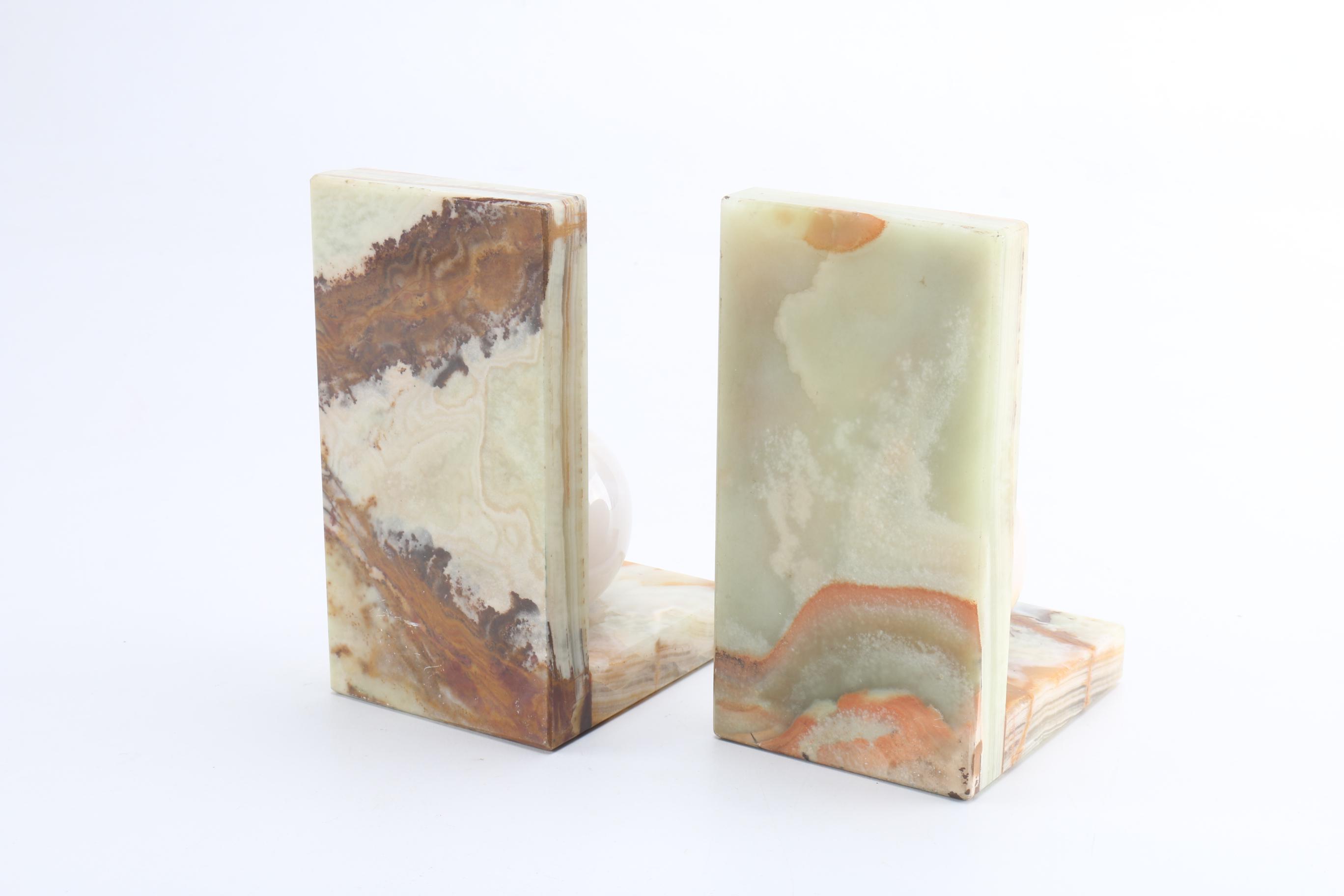 Onyx Bookends