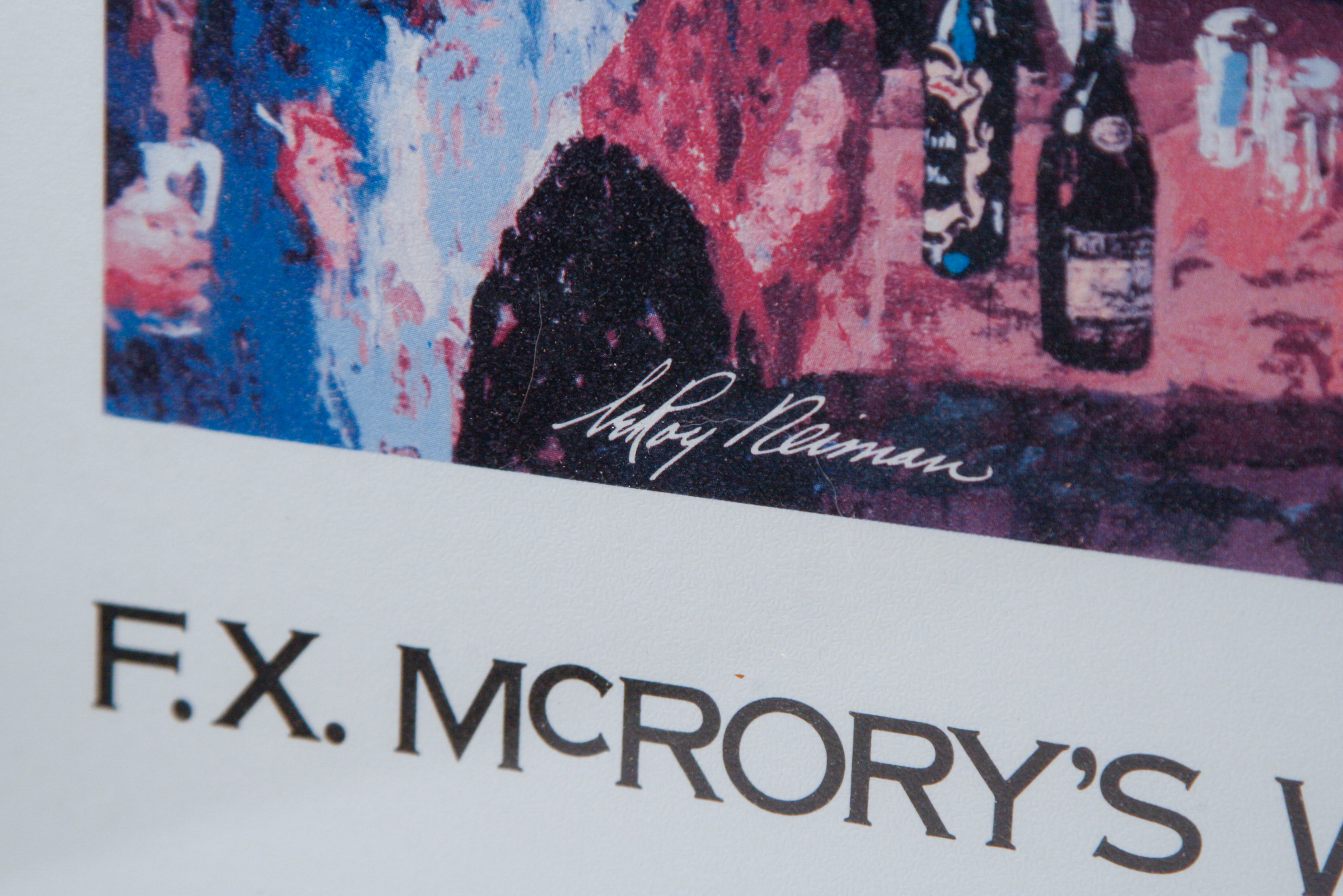 First Printing of Leroy Neiman Poster "F.X. McRory's Whiskey Bar"