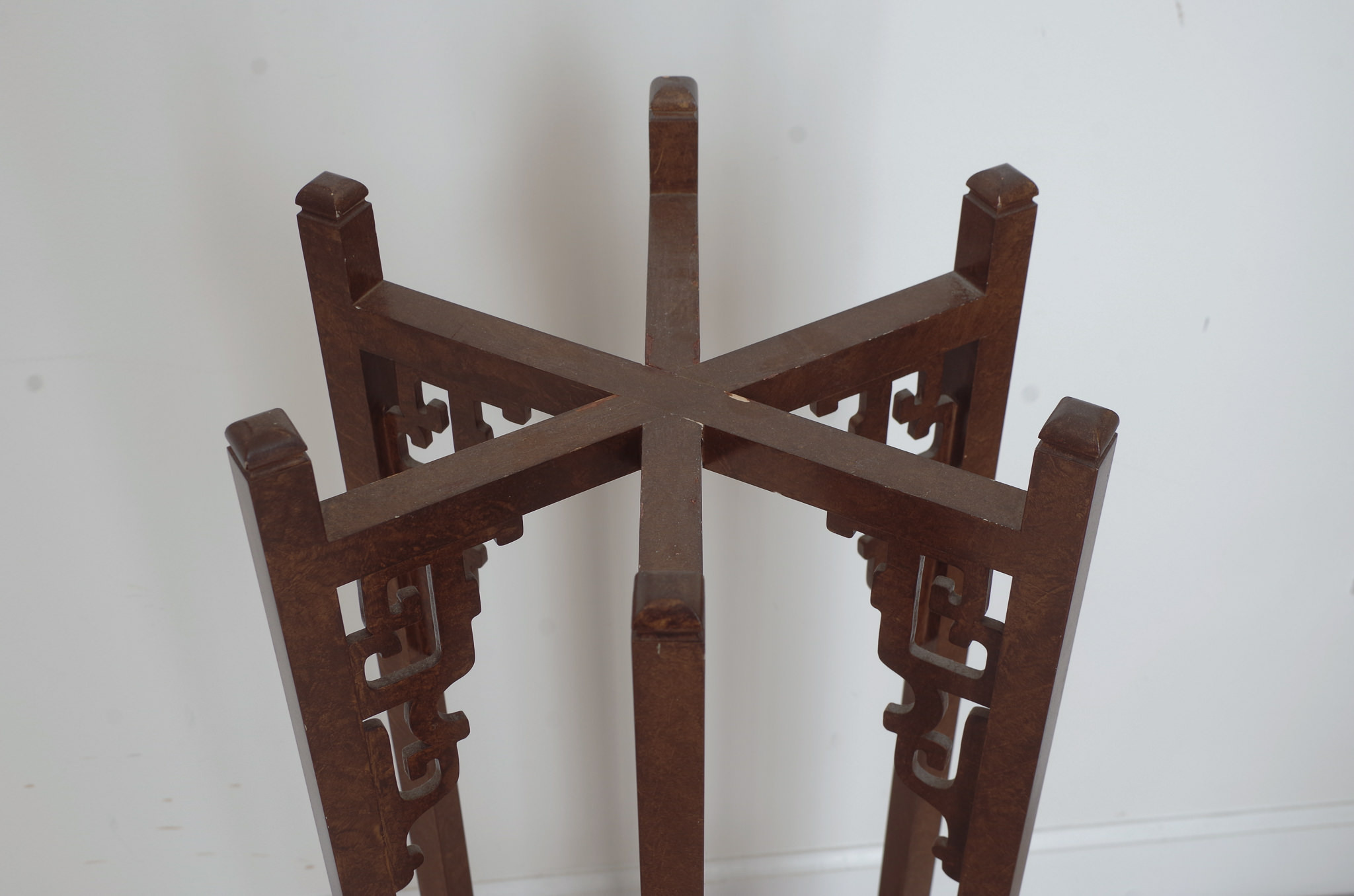 Two Wood Plant Stands