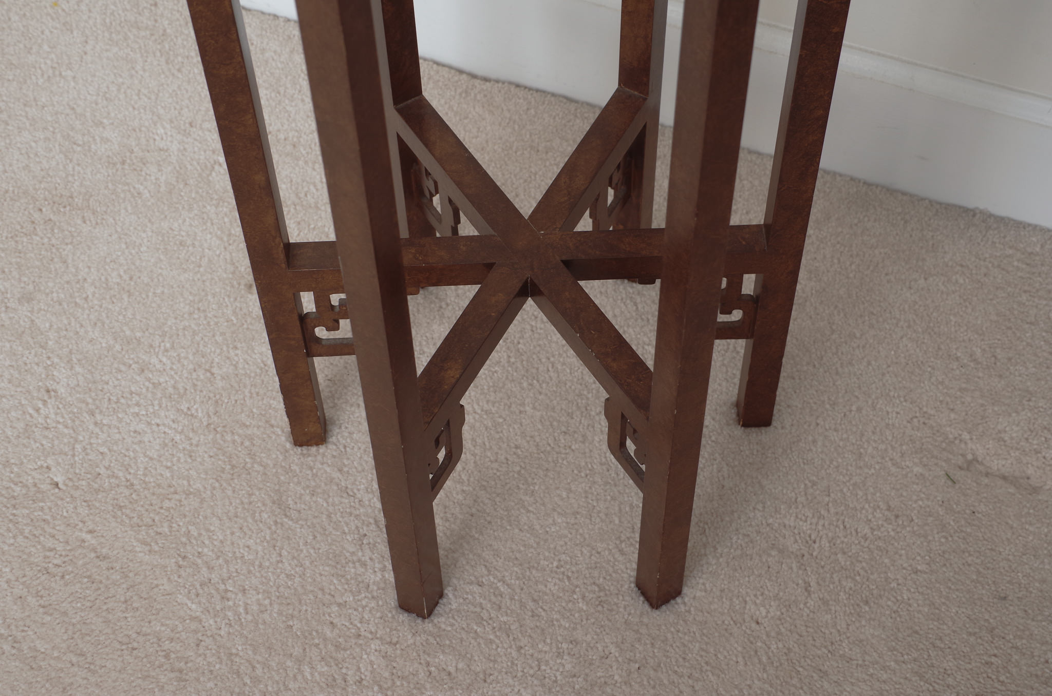 Two Wood Plant Stands