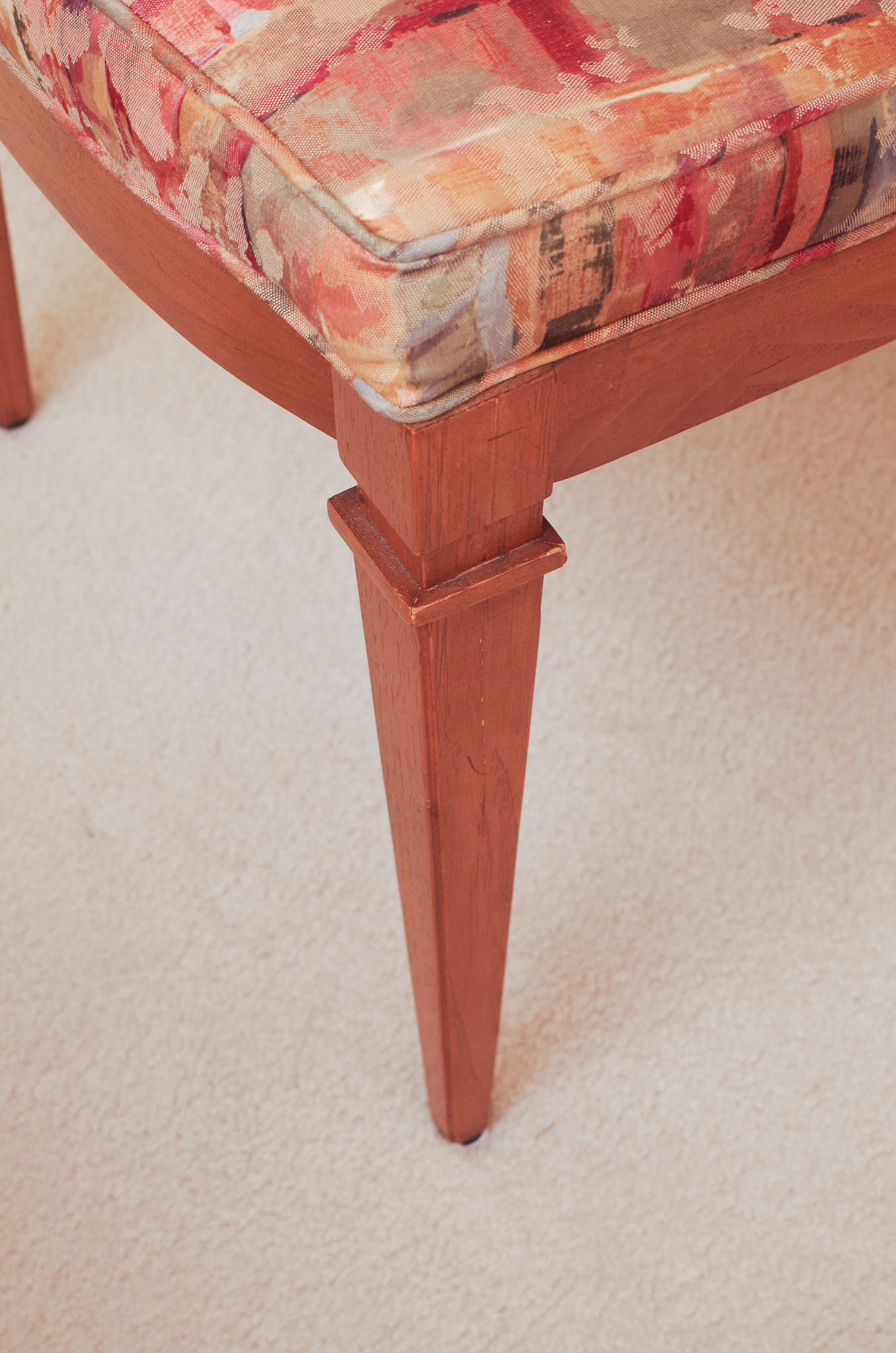 Neoclassical Style Dining Table With Six Cane Backl Chairs