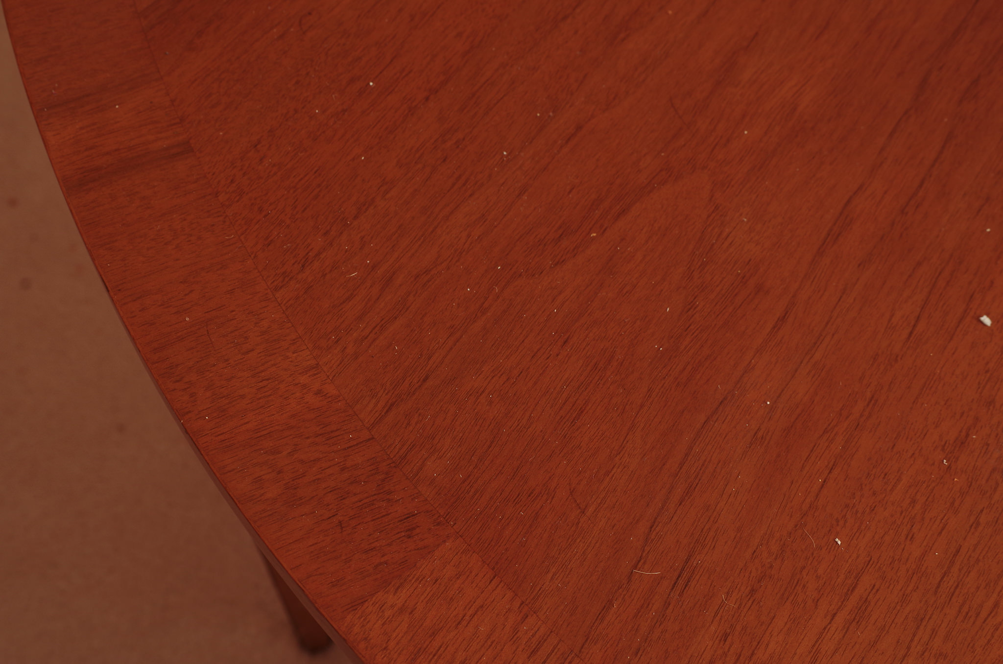 Neoclassical Style Dining Table With Six Cane Backl Chairs