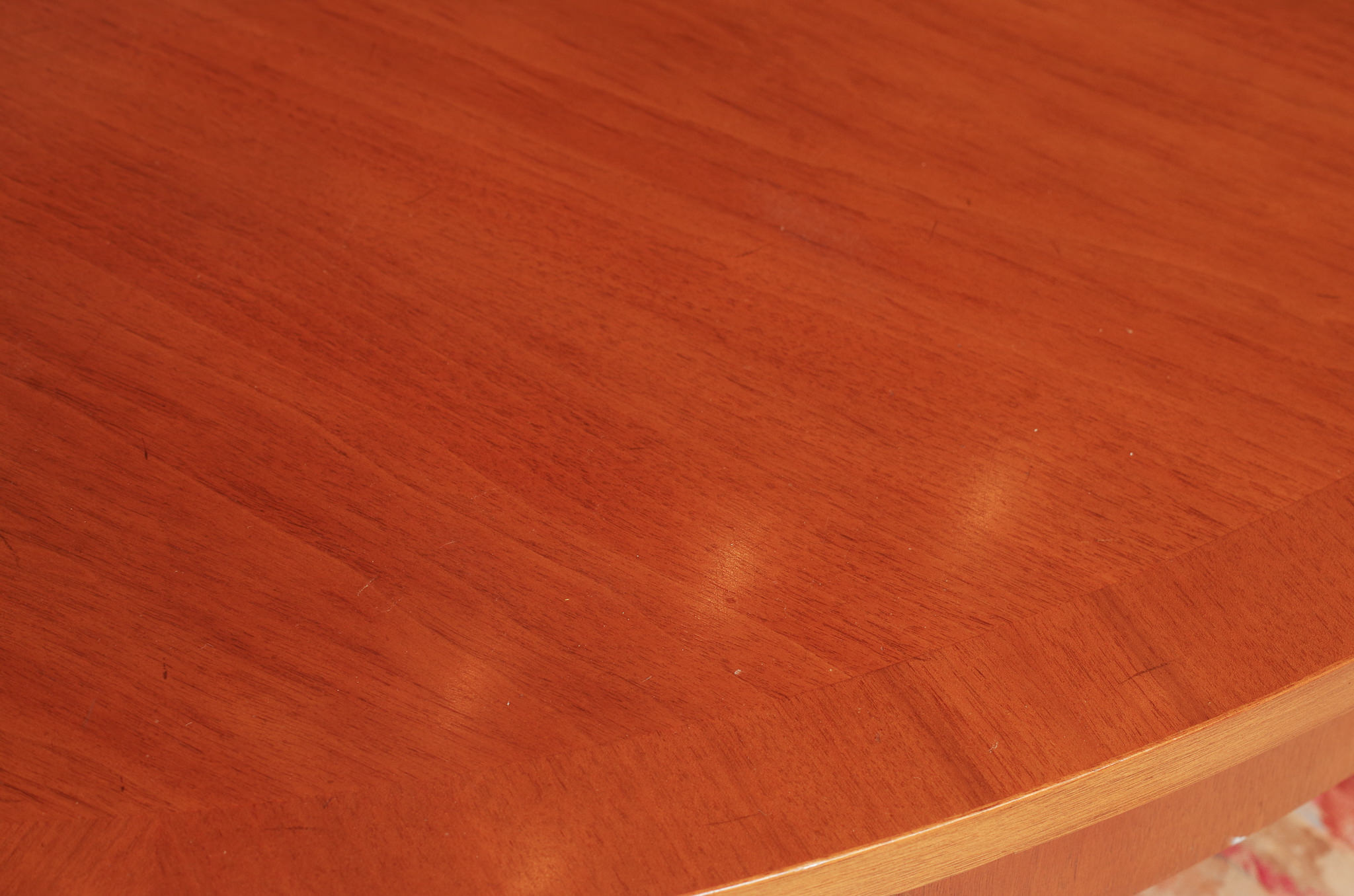 Neoclassical Style Dining Table With Six Cane Backl Chairs