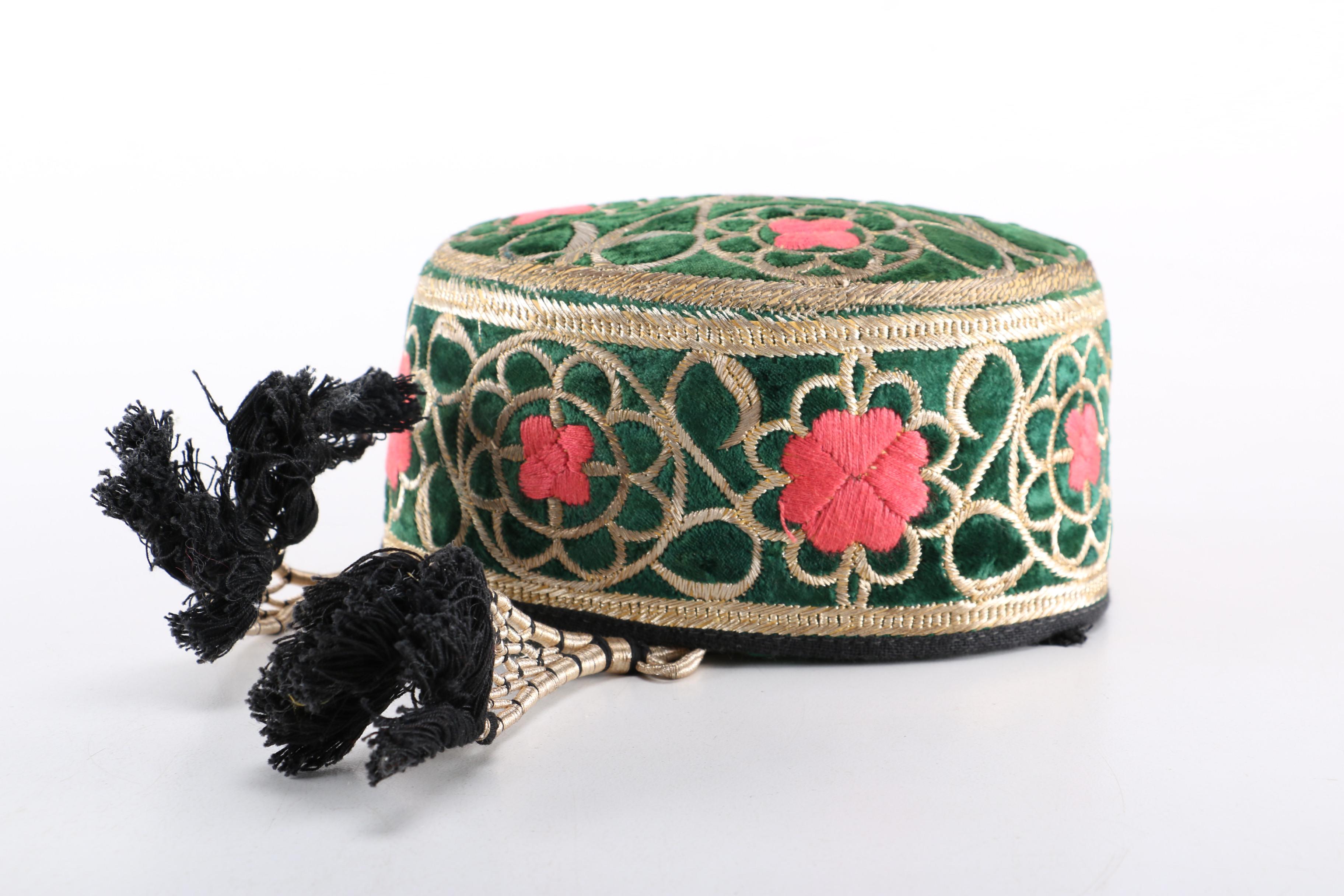 Collection of Six Handmade Middle East Hats