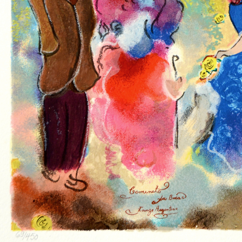 Aaron Zule "Two Couples" Signed Limited Edition Serigraph