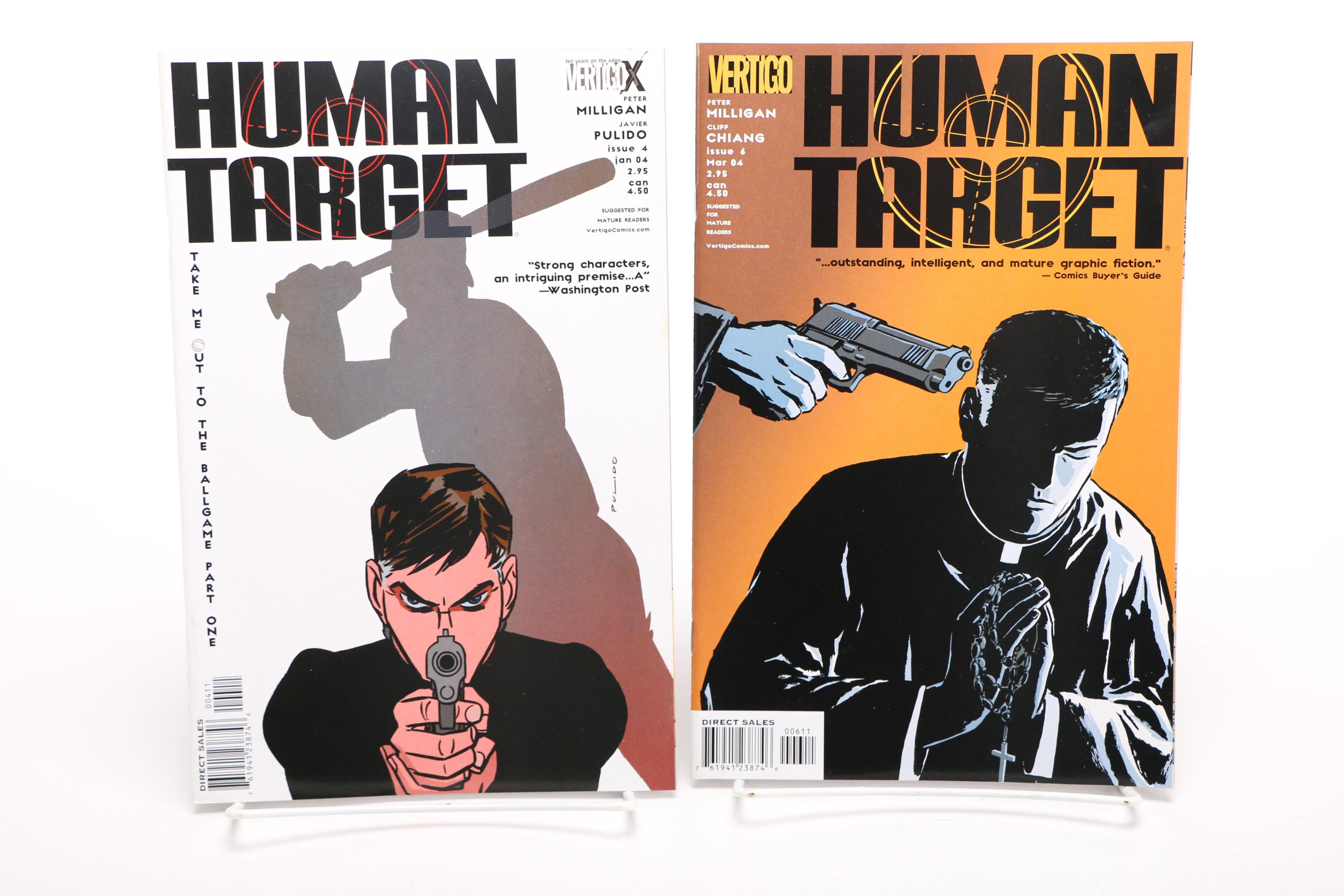 Modern Age Vertigo Comics Including "Human Target", "Swamp Thing" and "Weird War Tales"