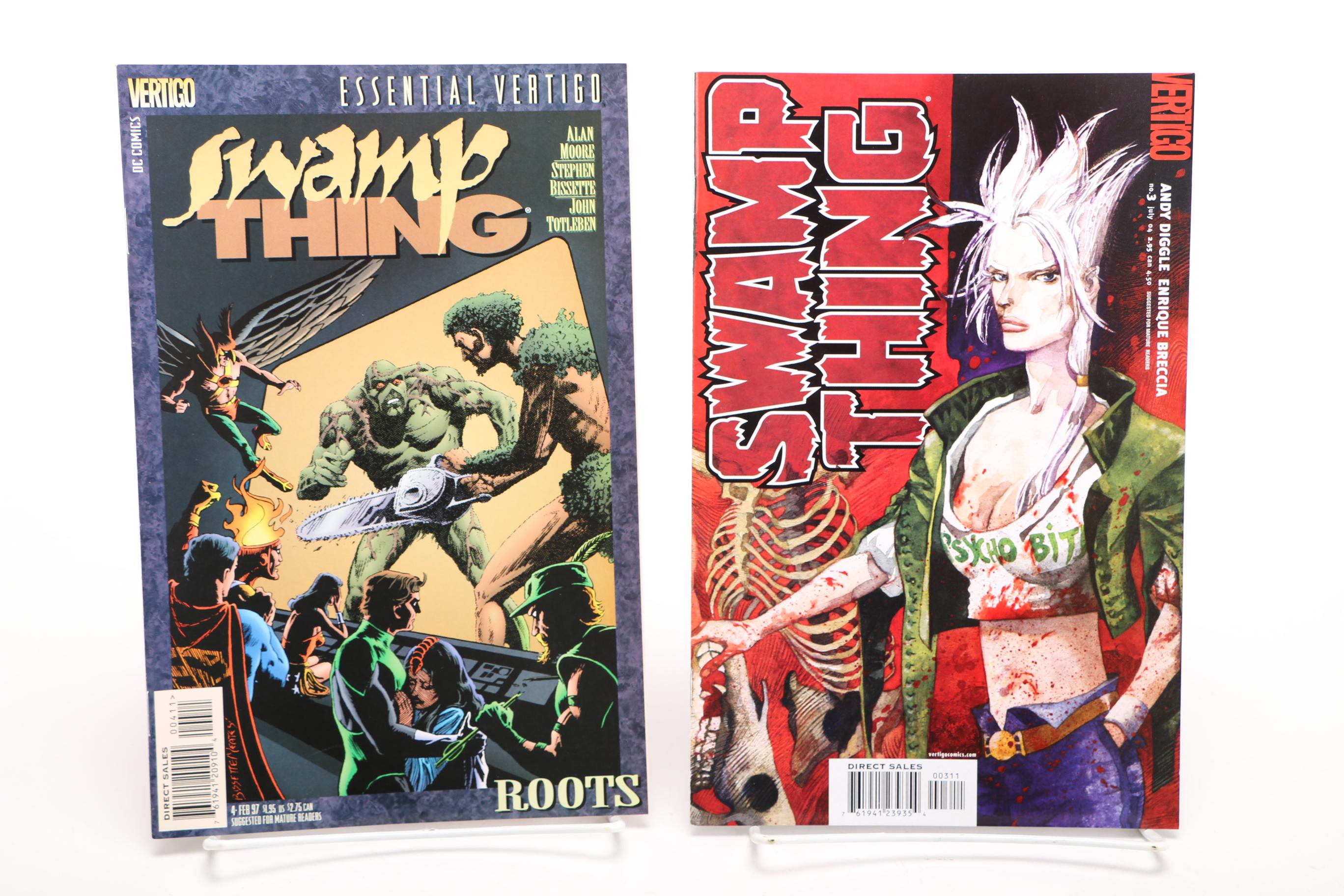 Modern Age Vertigo Comics Including "Human Target", "Swamp Thing" and "Weird War Tales"