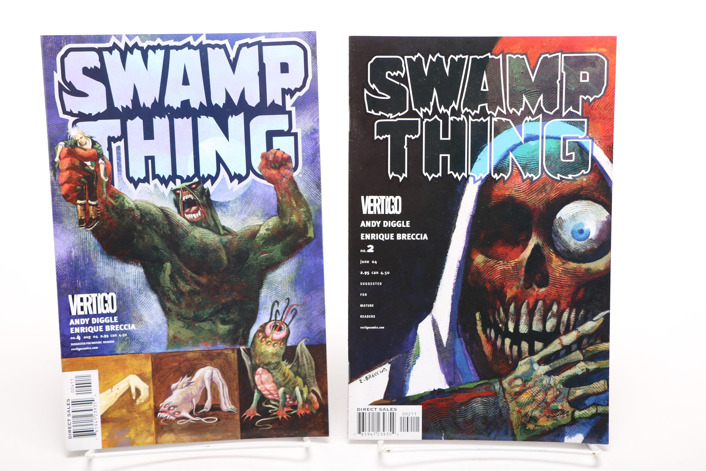 Modern Age Vertigo Comics Including "Human Target", "Swamp Thing" and "Weird War Tales"