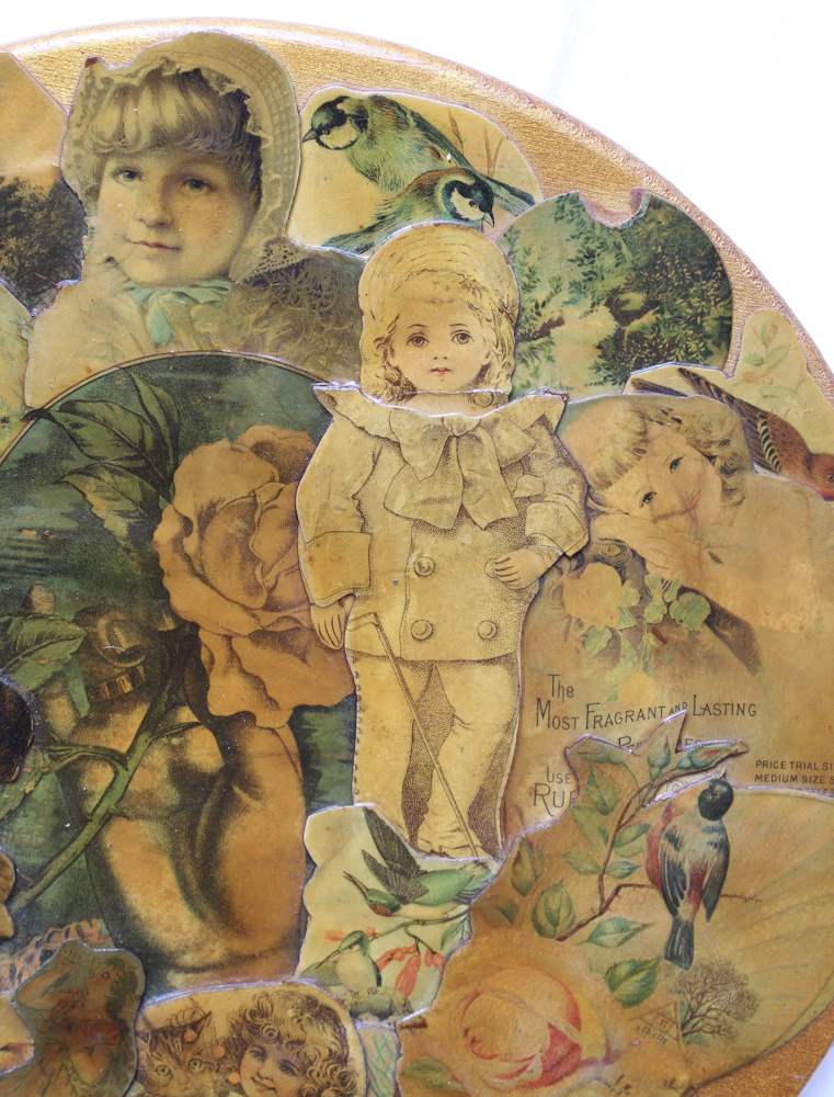 Circular Paper Mache Collage of Children