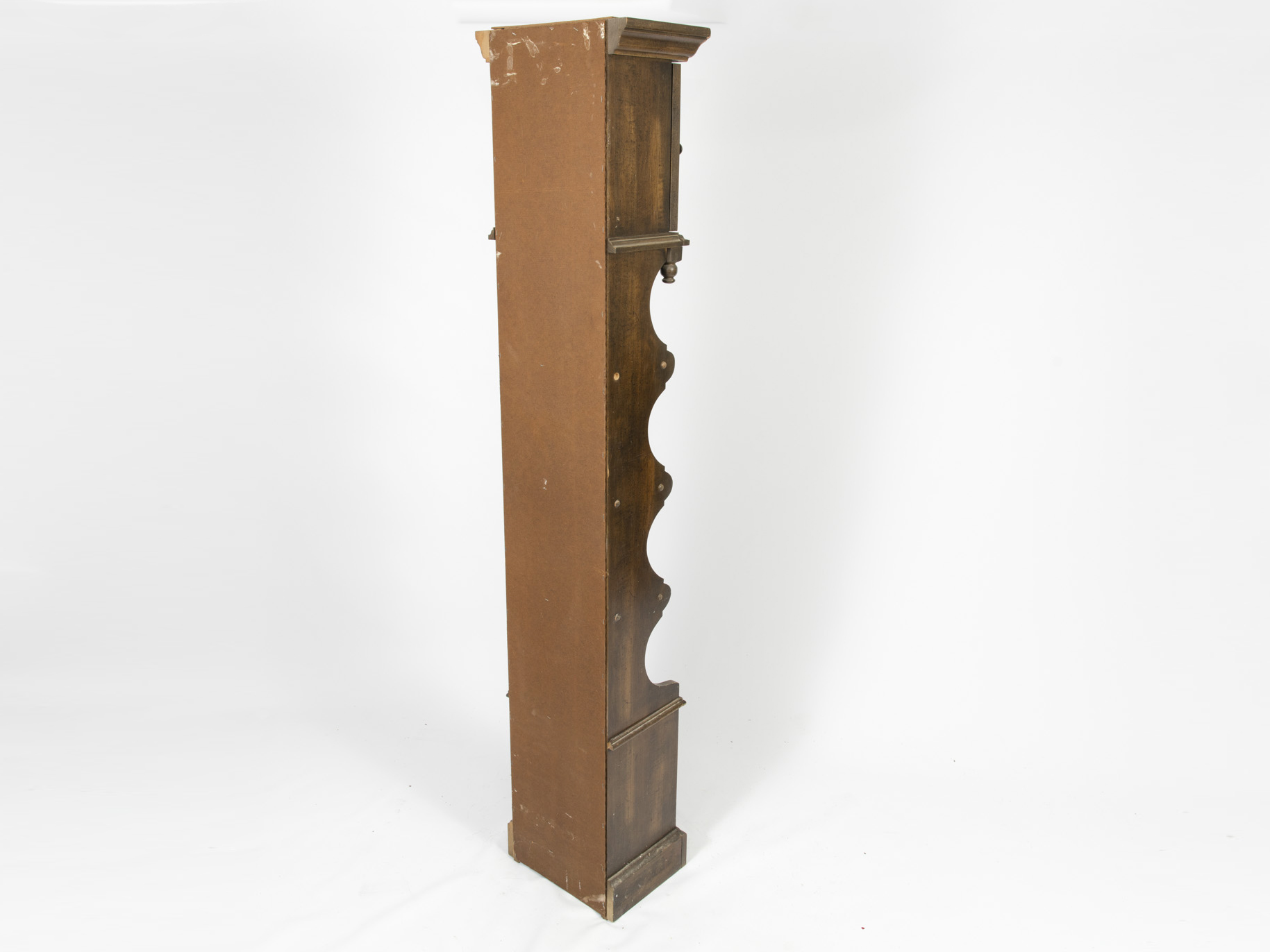 Poplar Tall Case Clock With Shelving