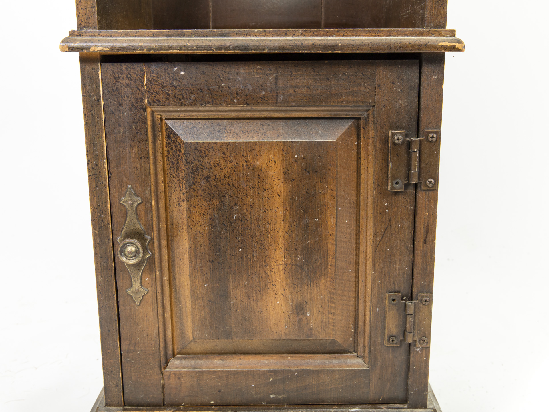 Poplar Tall Case Clock With Shelving