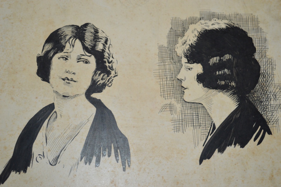 H. L. Gadbury Early Ink and Pencil Sketches