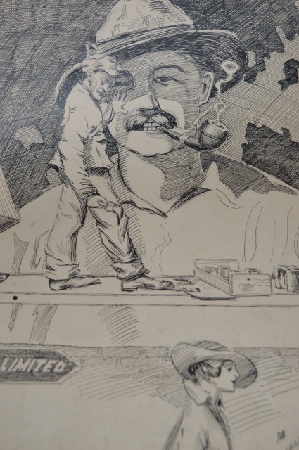 H. L. Gadbury Early Ink and Pencil Sketches