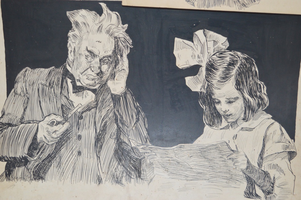 H. L. Gadbury Early Ink and Pencil Sketches