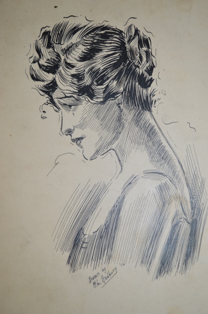 H. L. Gadbury Early Ink and Pencil Sketches