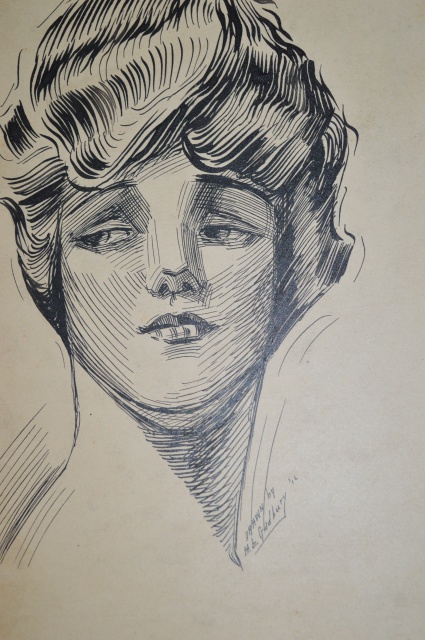 H. L. Gadbury Early Ink and Pencil Sketches