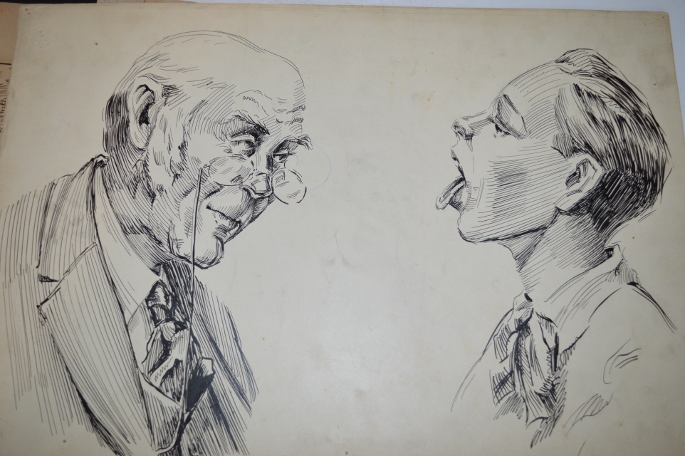 H. L. Gadbury Early Ink and Pencil Sketches