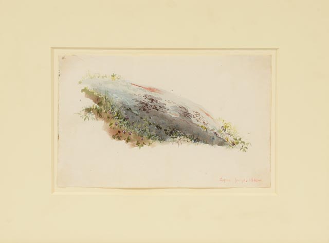 Charles DeWolf Brownell Original 1860 Watercolor "Lyme, Connecticut"