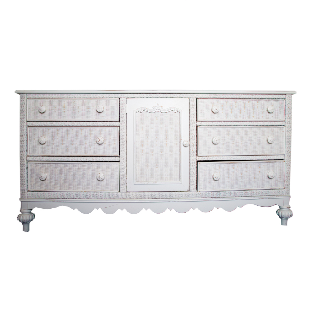 Low Wicker Dresser