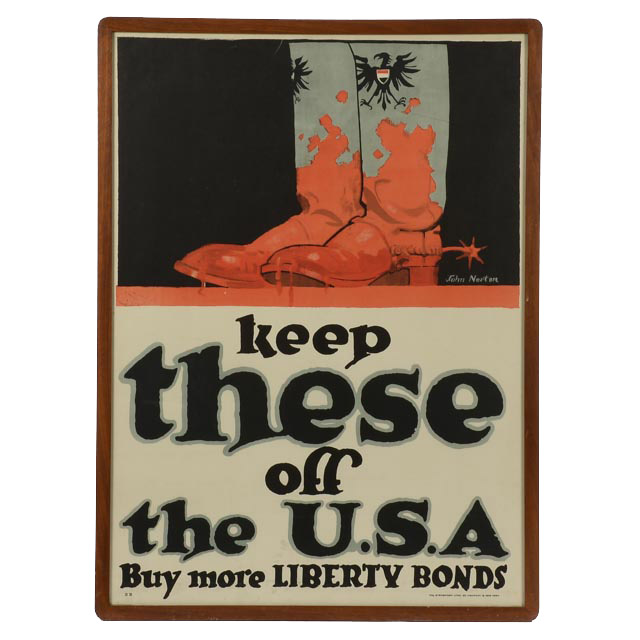 Original WWI Propaganda Poster "Keep These Off the U. S. A."