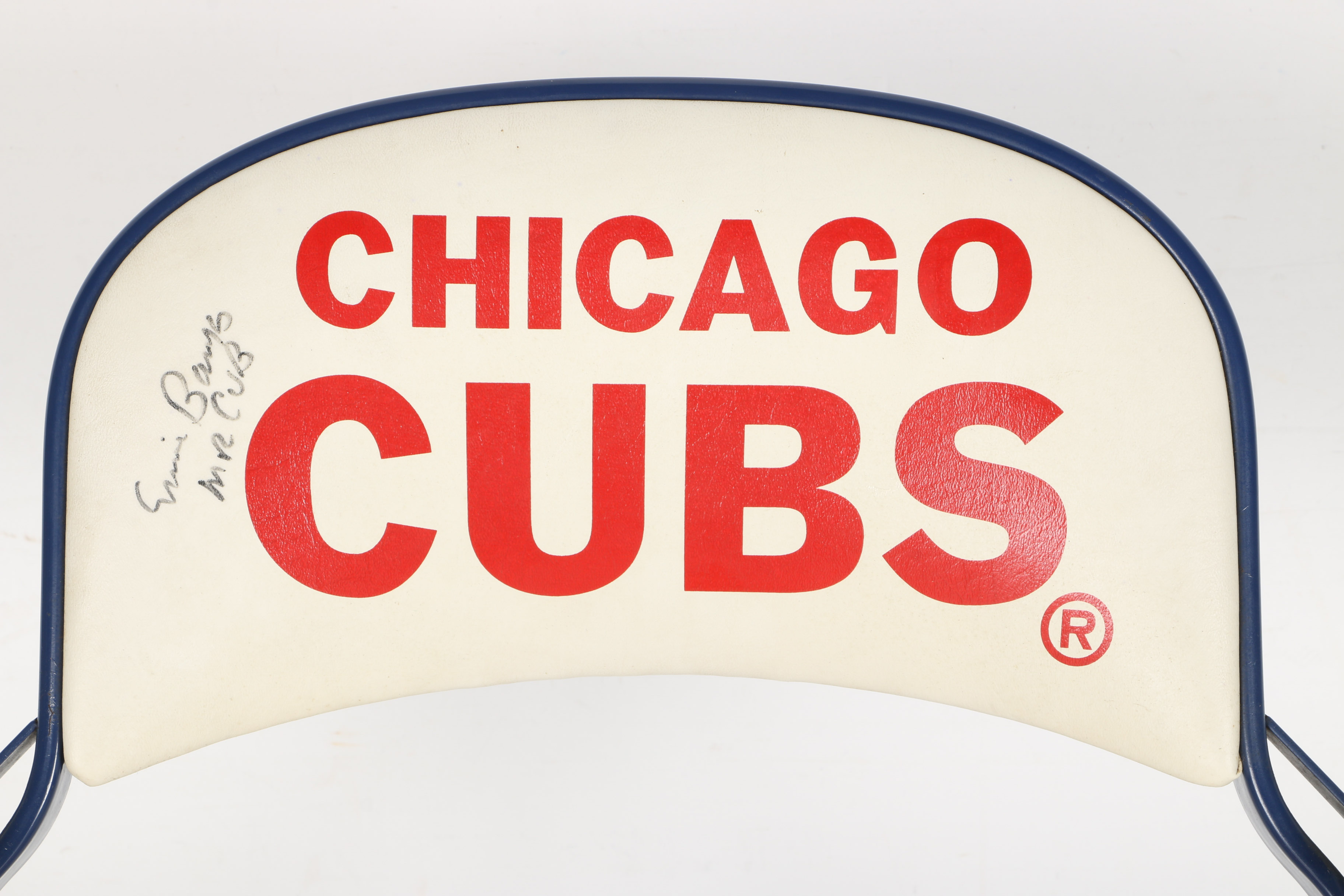 Ernie Banks Signed Cubs Limited Edition Folding Chair