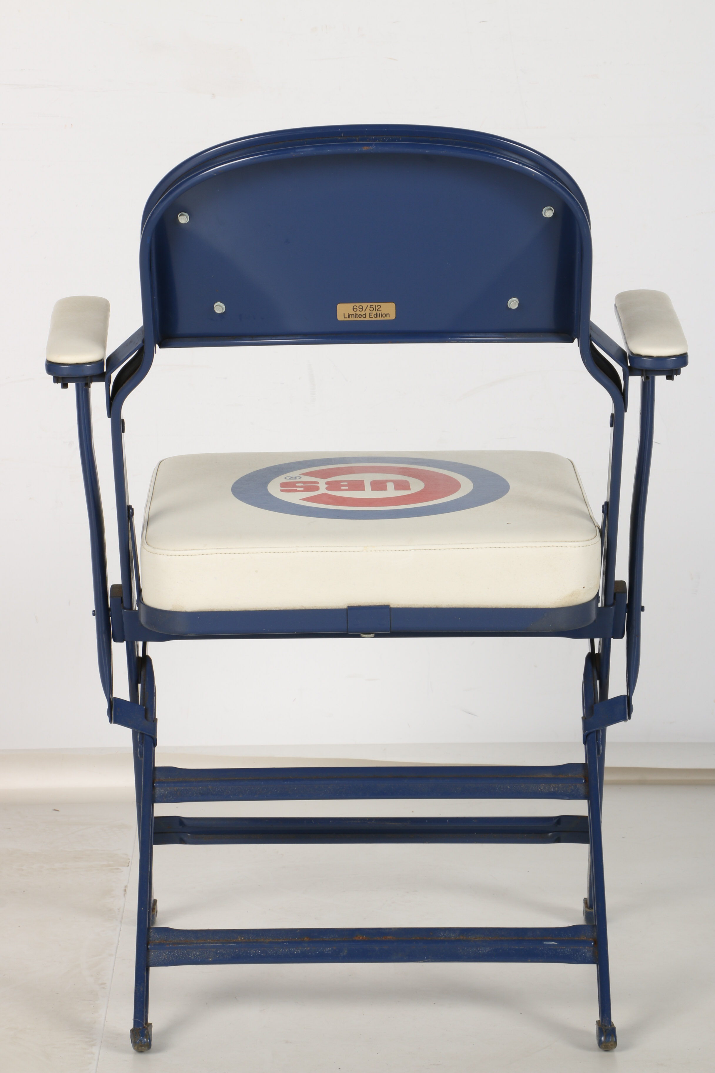 Ernie Banks Signed Cubs Limited Edition Folding Chair