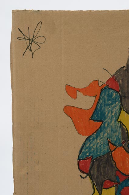 Ronald English Original Ink on Cardboard Cubist Portrait