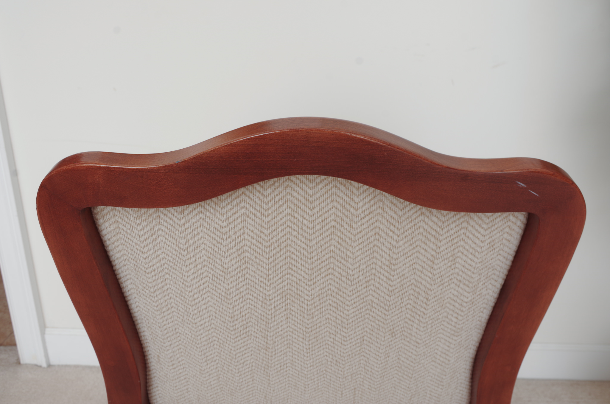 Pair of Louis XV Style Upholstered Armchairs