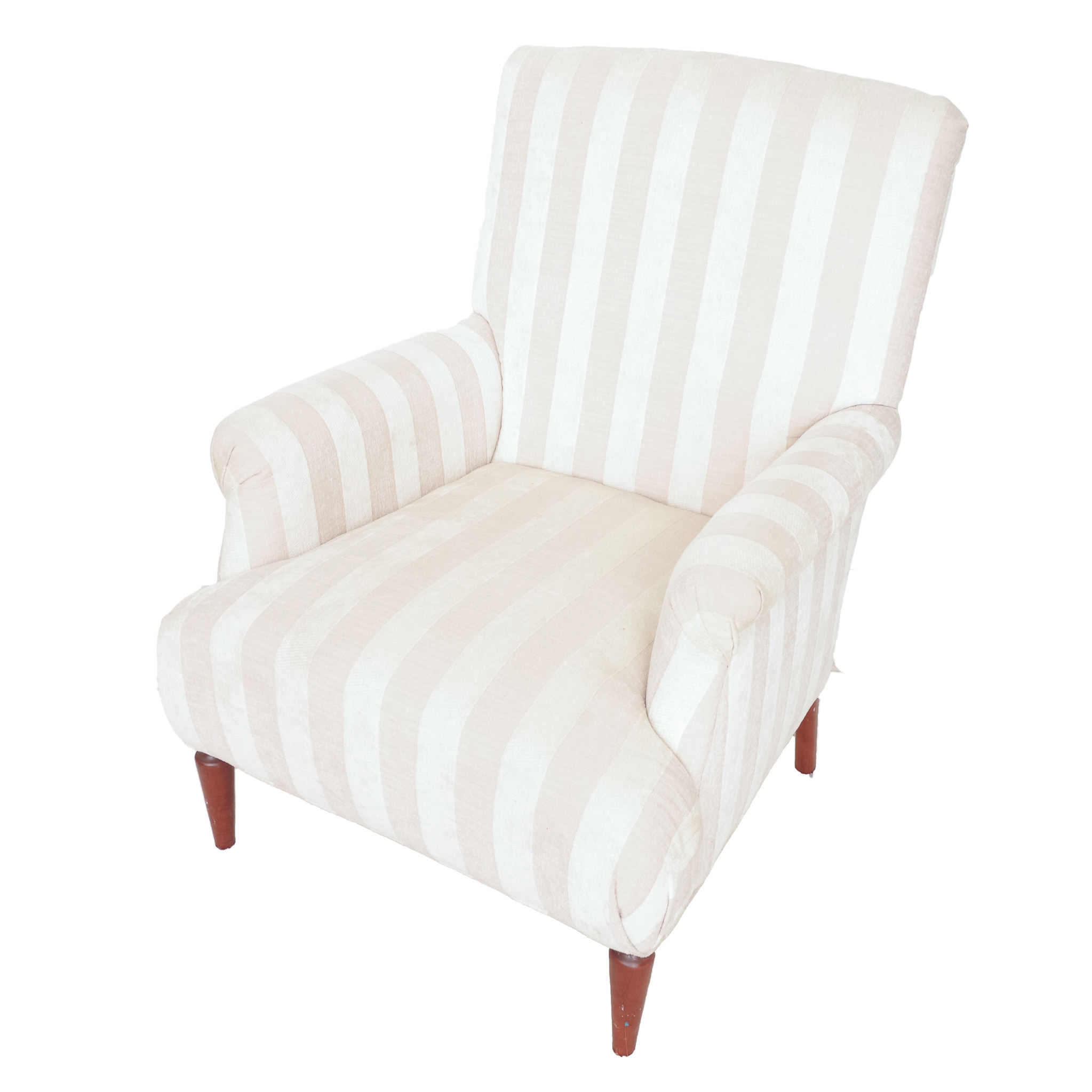 Cushioned and Upholstered Armchair