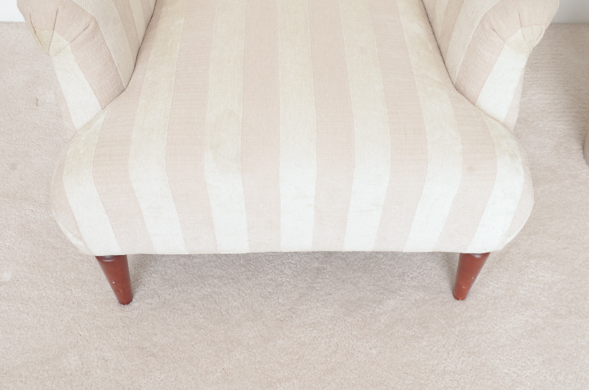 Cushioned and Upholstered Armchair